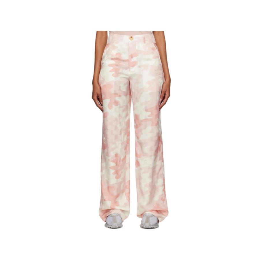Lanvin o1y0326 Casual Pant in Light Pink/White Size 32" / US 10 / IT 46 - 1 Thumbnail