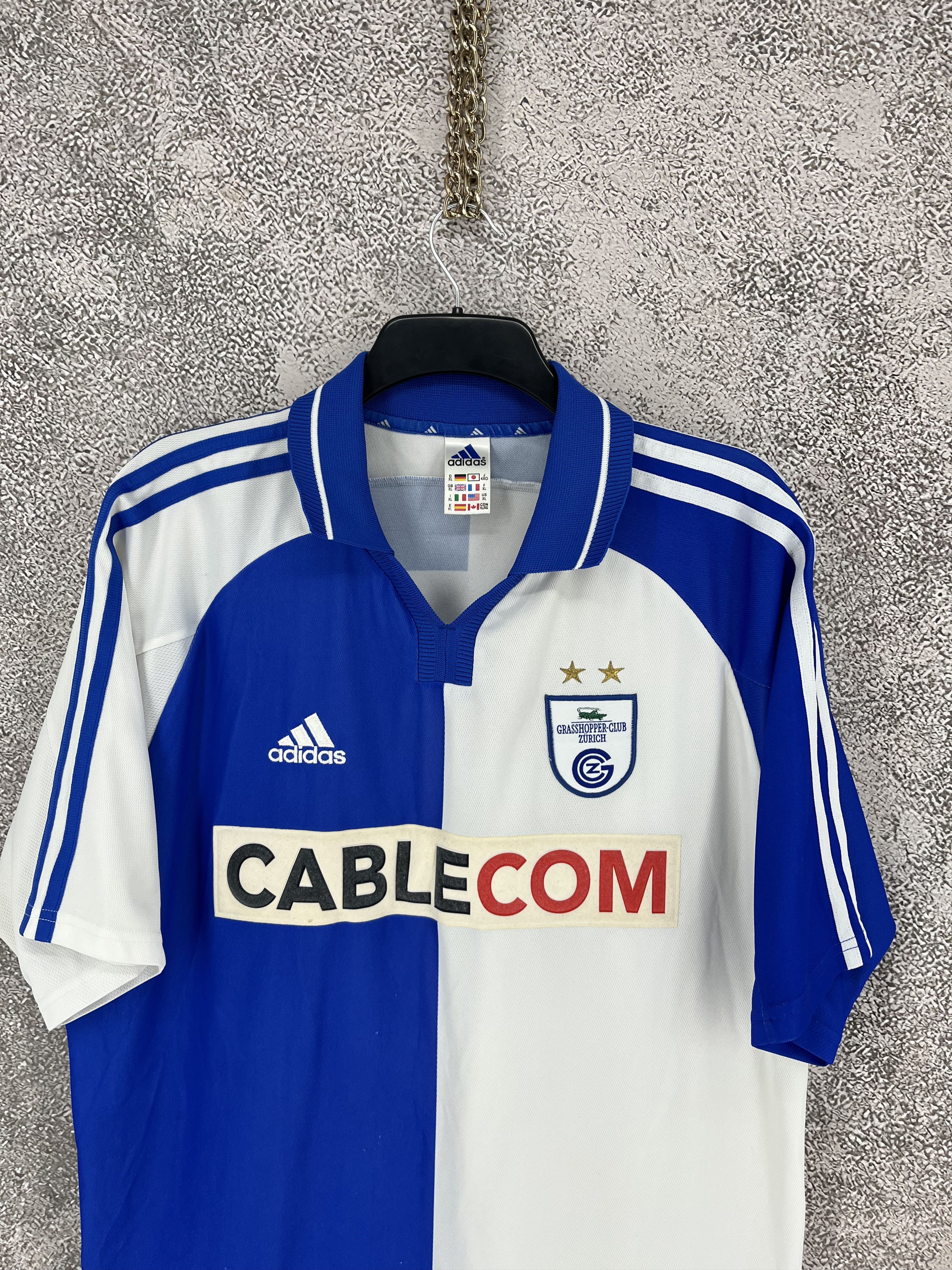 Adidas GRASSHOPPER 2001 2002 HOME SHIRT JERSEY ADIDAS Size US XL / EU 56 / 4 - 6 Thumbnail