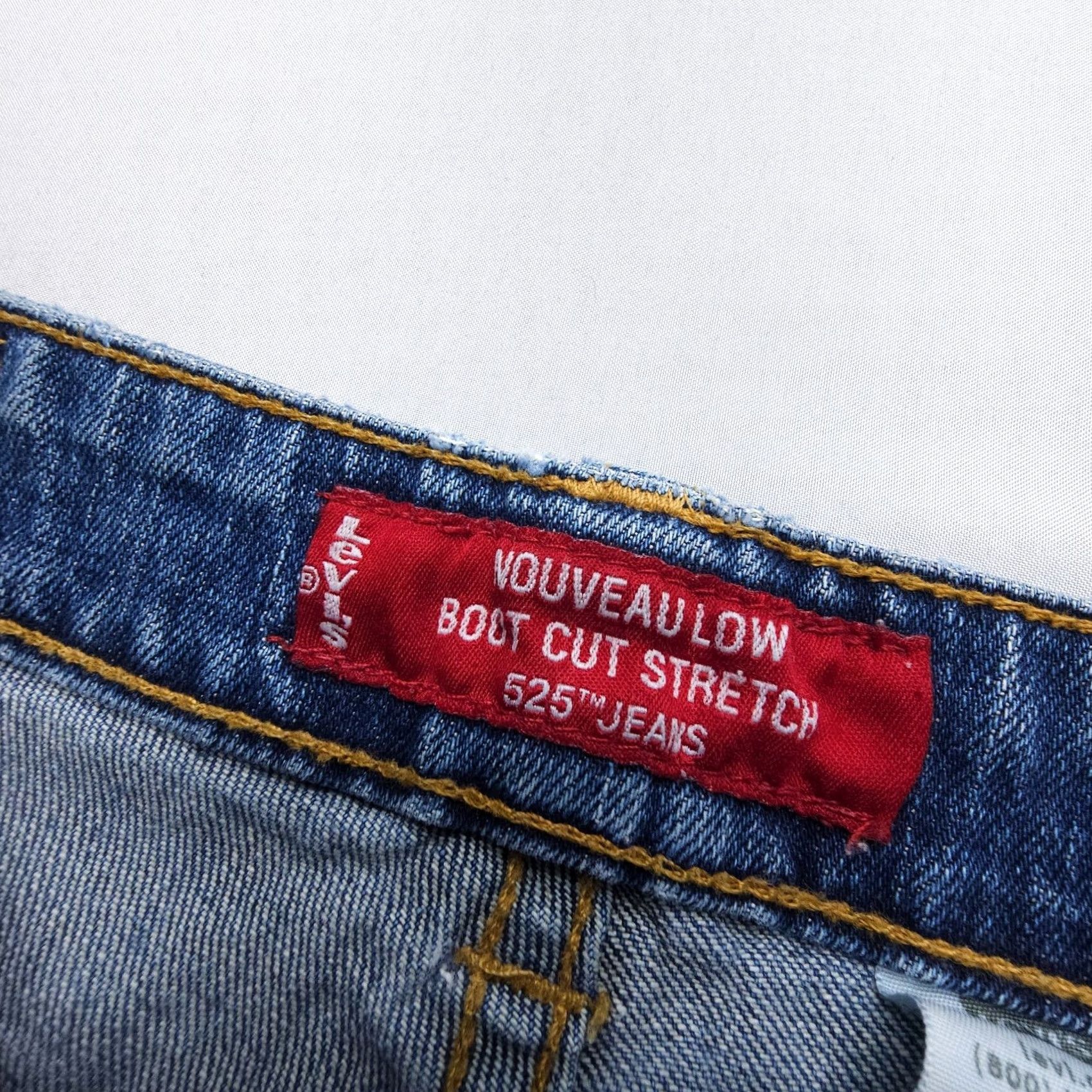 Levi's VINTAGE Levi's 525 Jeans Bootcut 5-Pocket 30 In Blue Denim Womens 14 Comfort Stretch Low Rise Size 36" / US 14 / IT 50 - 5 Thumbnail