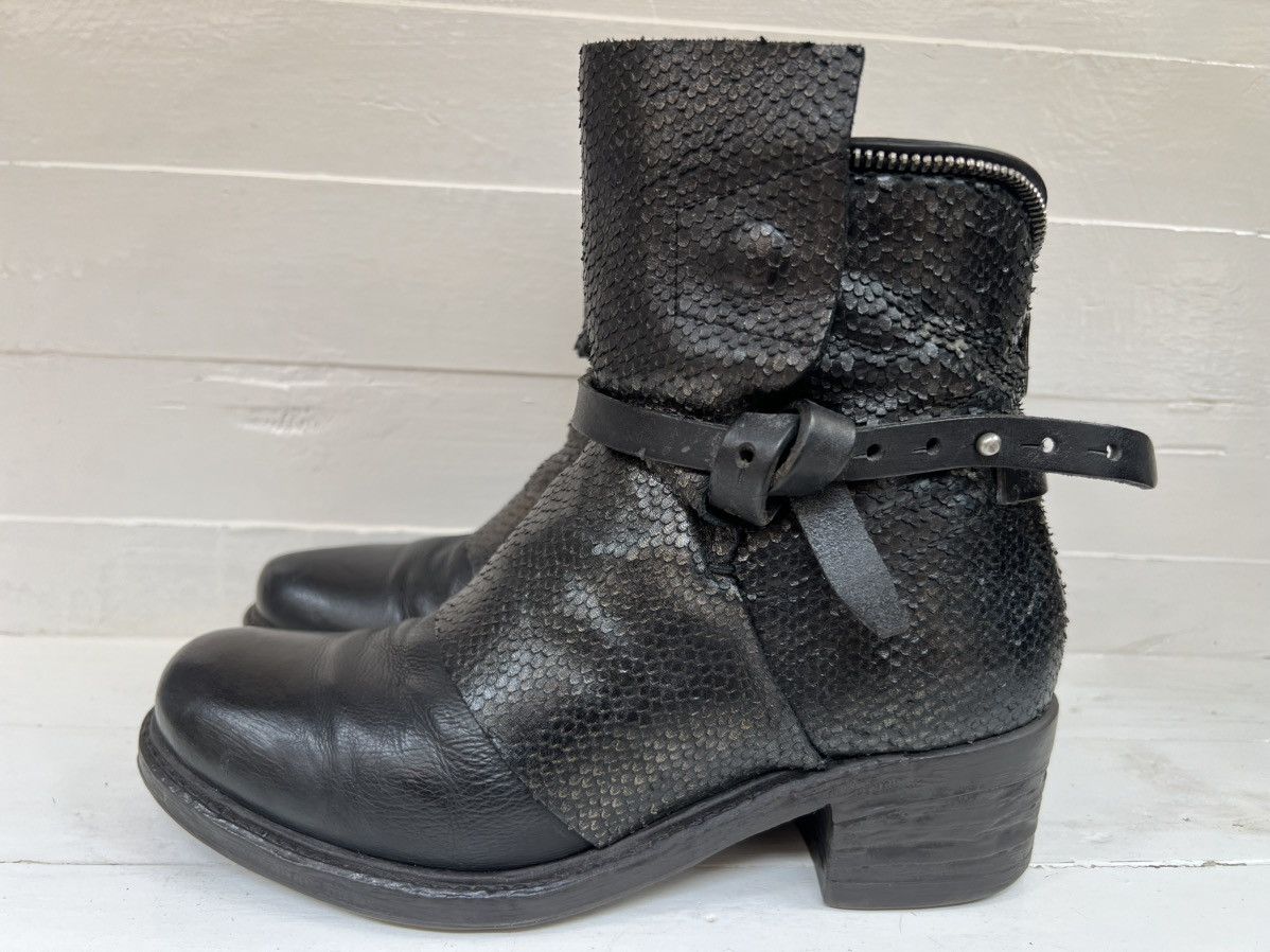 A.S.98 Airstep AS98 Black Leather Boho Biker Ankle Boots Size US 7 / EU 40 - 1 Thumbnail