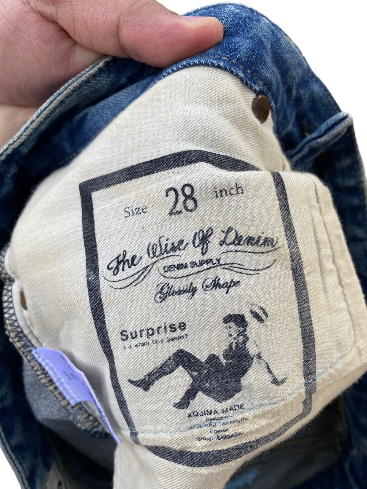 If Six Was Nine Vintage The Wise Of Denim Flare Denim Pant Size US 29 - 5 Thumbnail