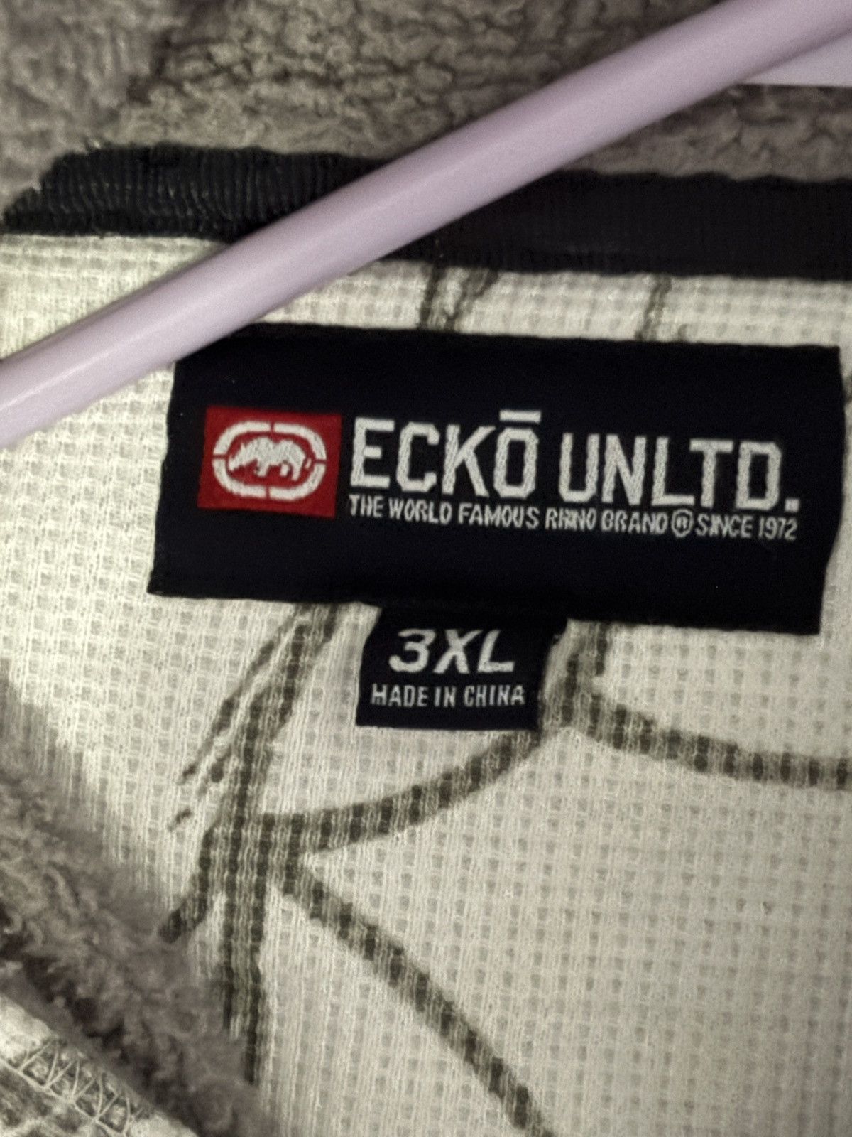 GRAIL ECKO fur-lined AOP hoodie