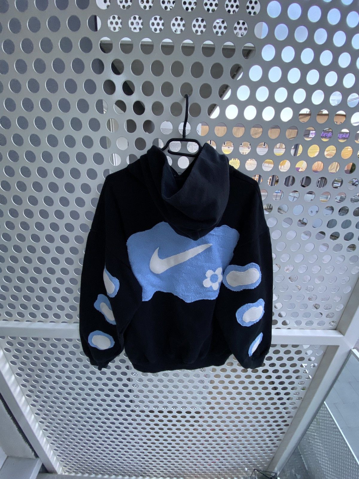 Nike × Vintage Vintage Nike Custom Center Swoosh Oversize Hoodie Y2K rare Size US L / EU 52-54 / 3 - 6 Thumbnail