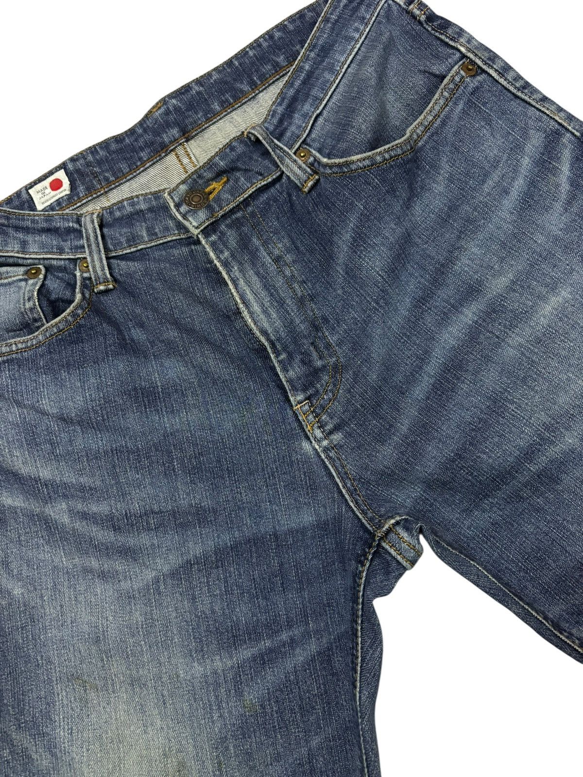 Edwin Vtg Edwin Japan 503 Distressed Jeans Size US 29 - 3 Thumbnail