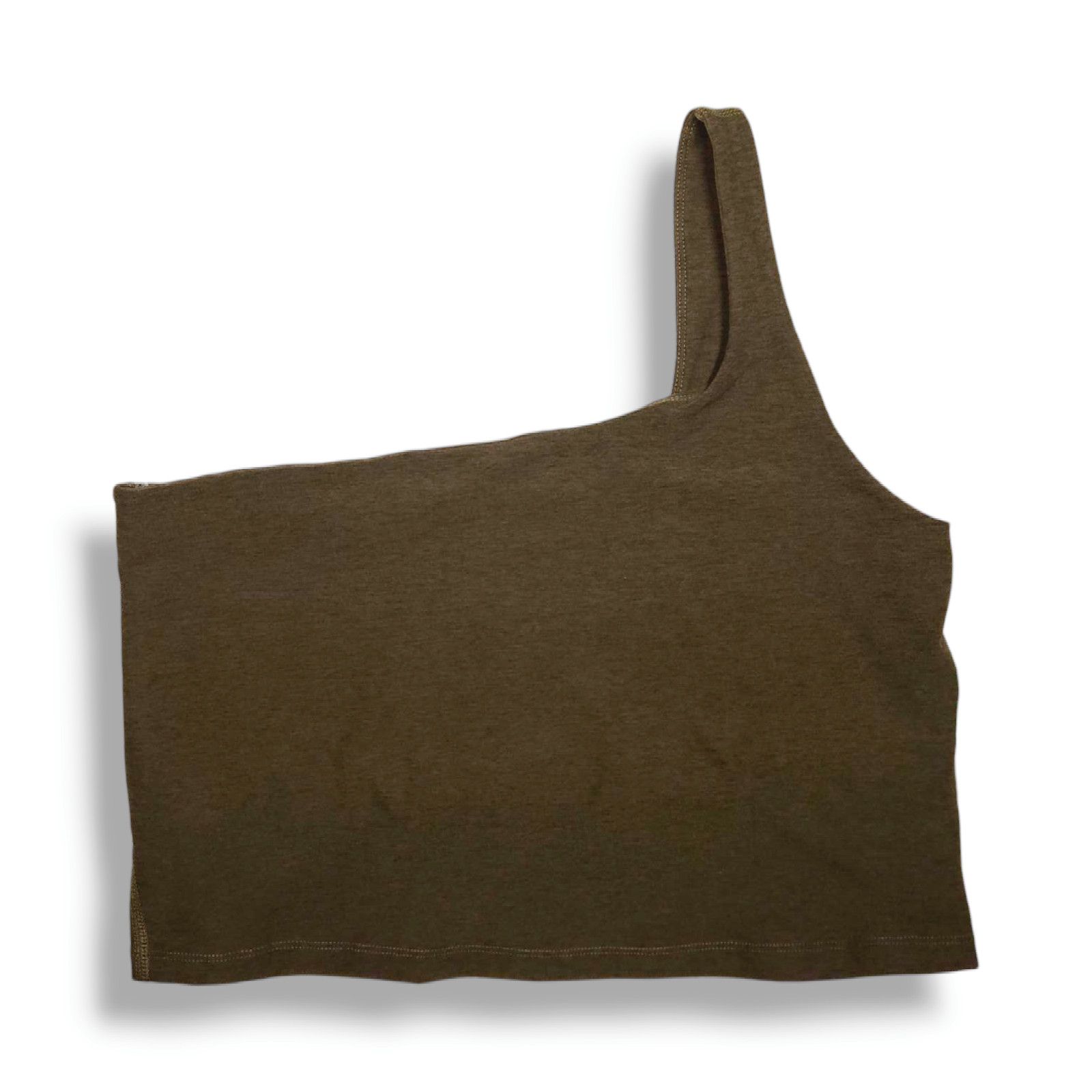 Beyond Yoga NWT Beyond Yoga One Shoulder Cropped Tank Sz. XL 14-16 Olive Size XL / US 12-14 / IT 48-50 - 2 Thumbnail