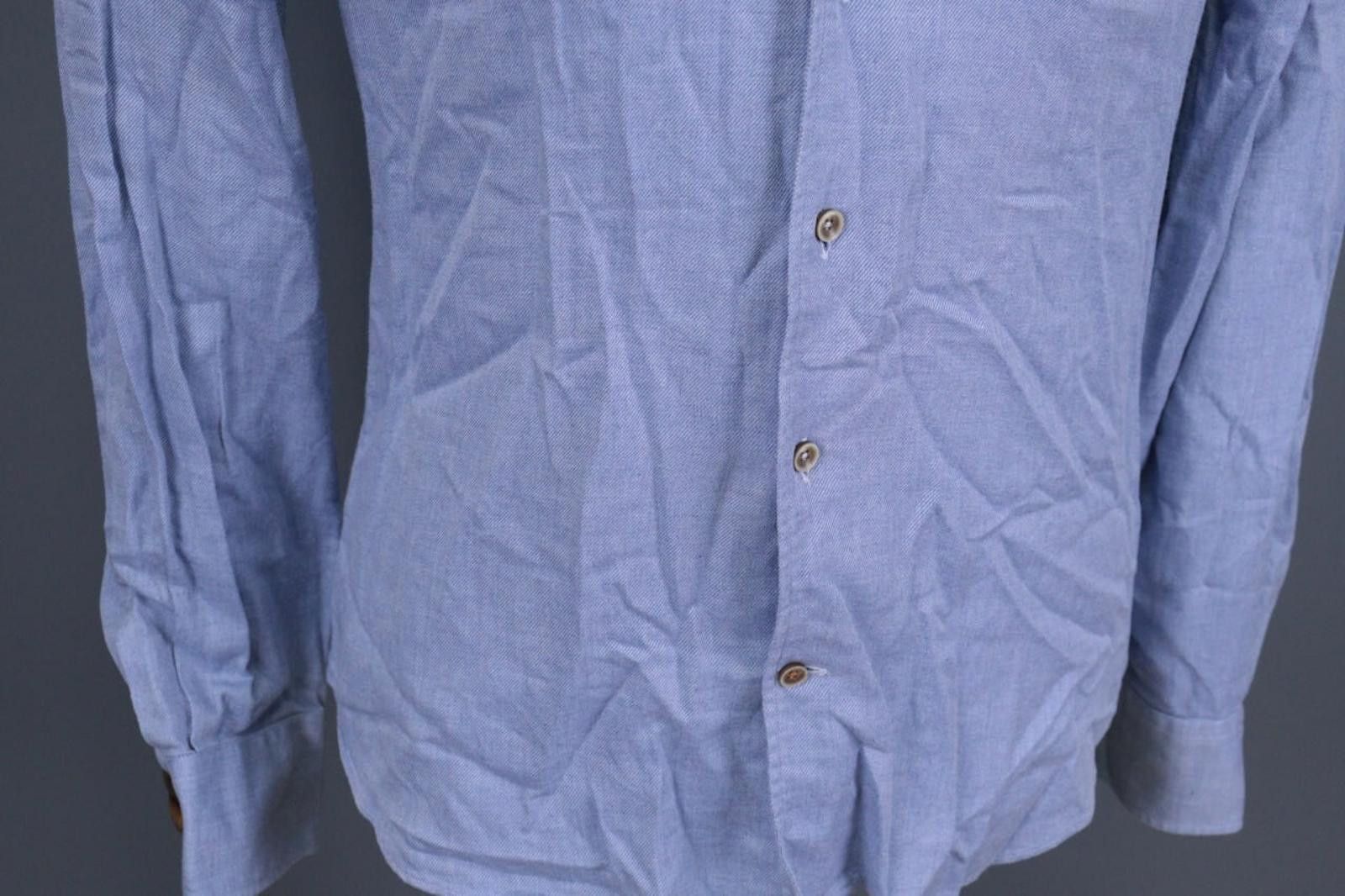Corneliani Corneliani ID Blue Button Down Long Sleeve Shirt Size 39 Size US M / EU 48-50 / 2 - 7 Thumbnail