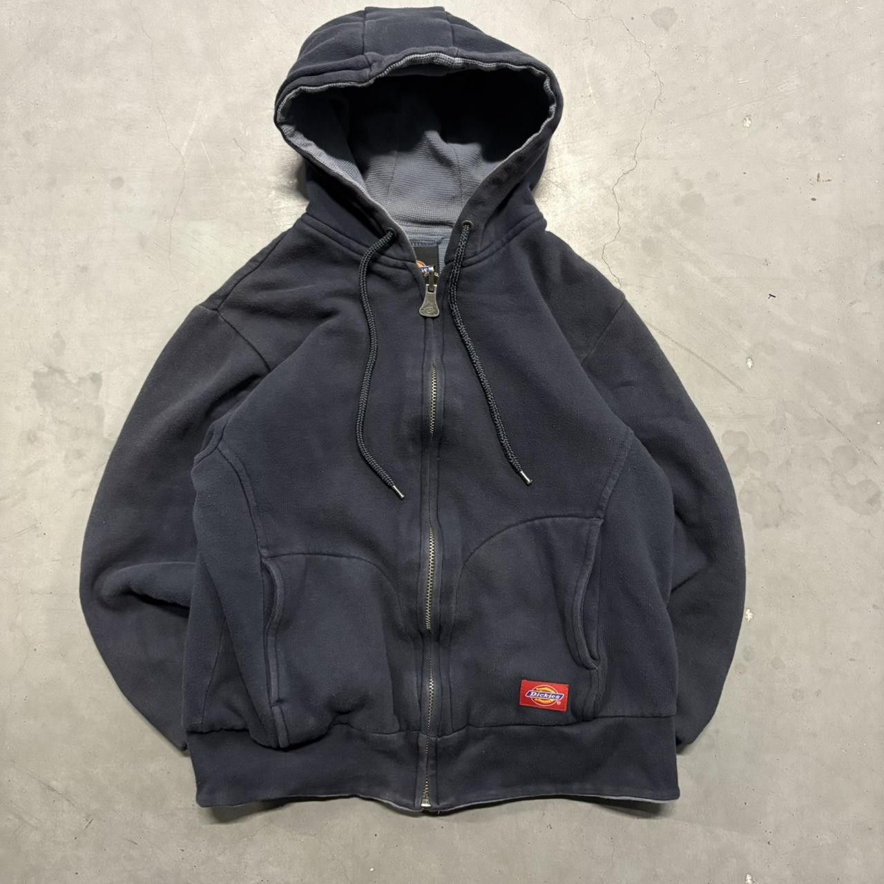 Dickies Vintage Y2K/2000s Navy Blue Dickies Reversible Hoodie! Size US XS / EU 42 / 0 - 1 Thumbnail