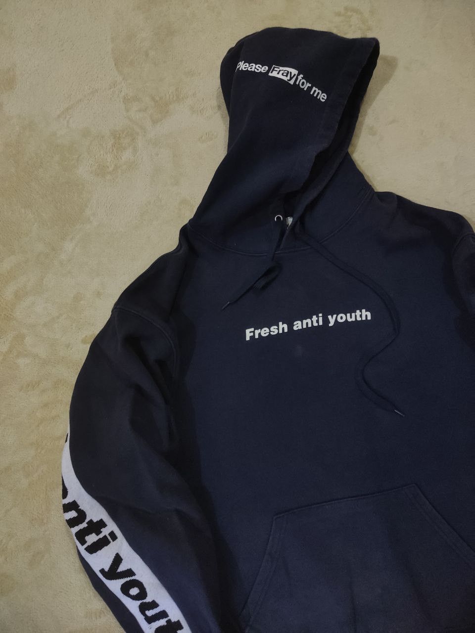 FRESH ANTI YOUTH 'Please Pray For Me' Sidetape Hoodie