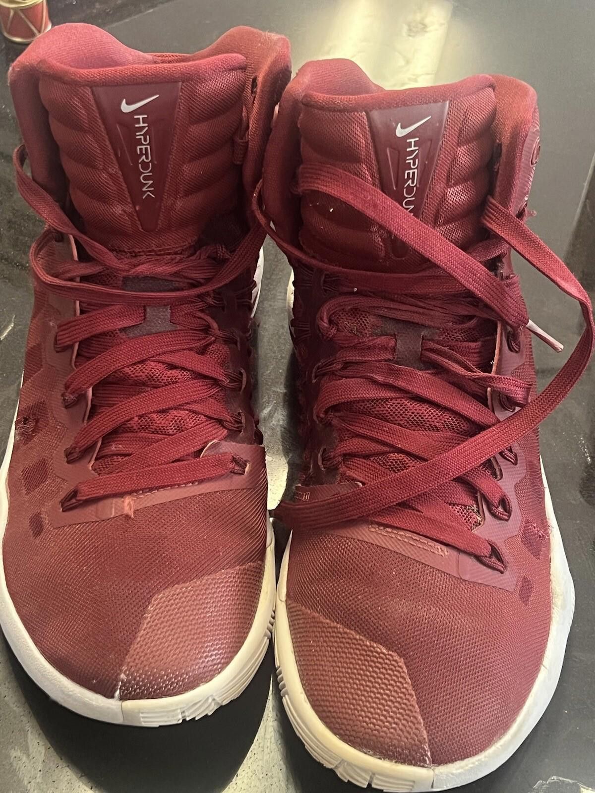Nike Size 6.5 - Nike Hyperdunk Basketball Mid Burgundy Size US 6.5 / EU 39-40 - 7 Thumbnail