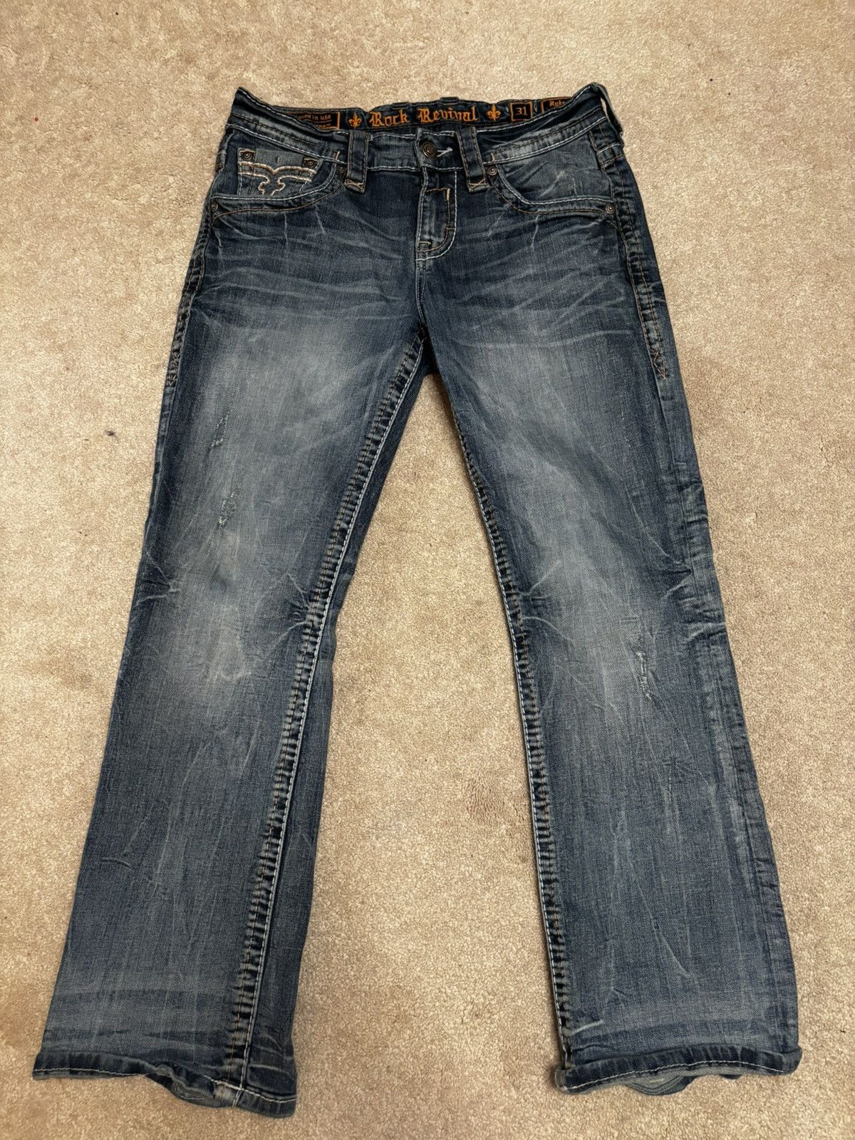 Rock Revival Rock Revival - Ryker Bootcut Jeans Size US 31 - 1 Thumbnail