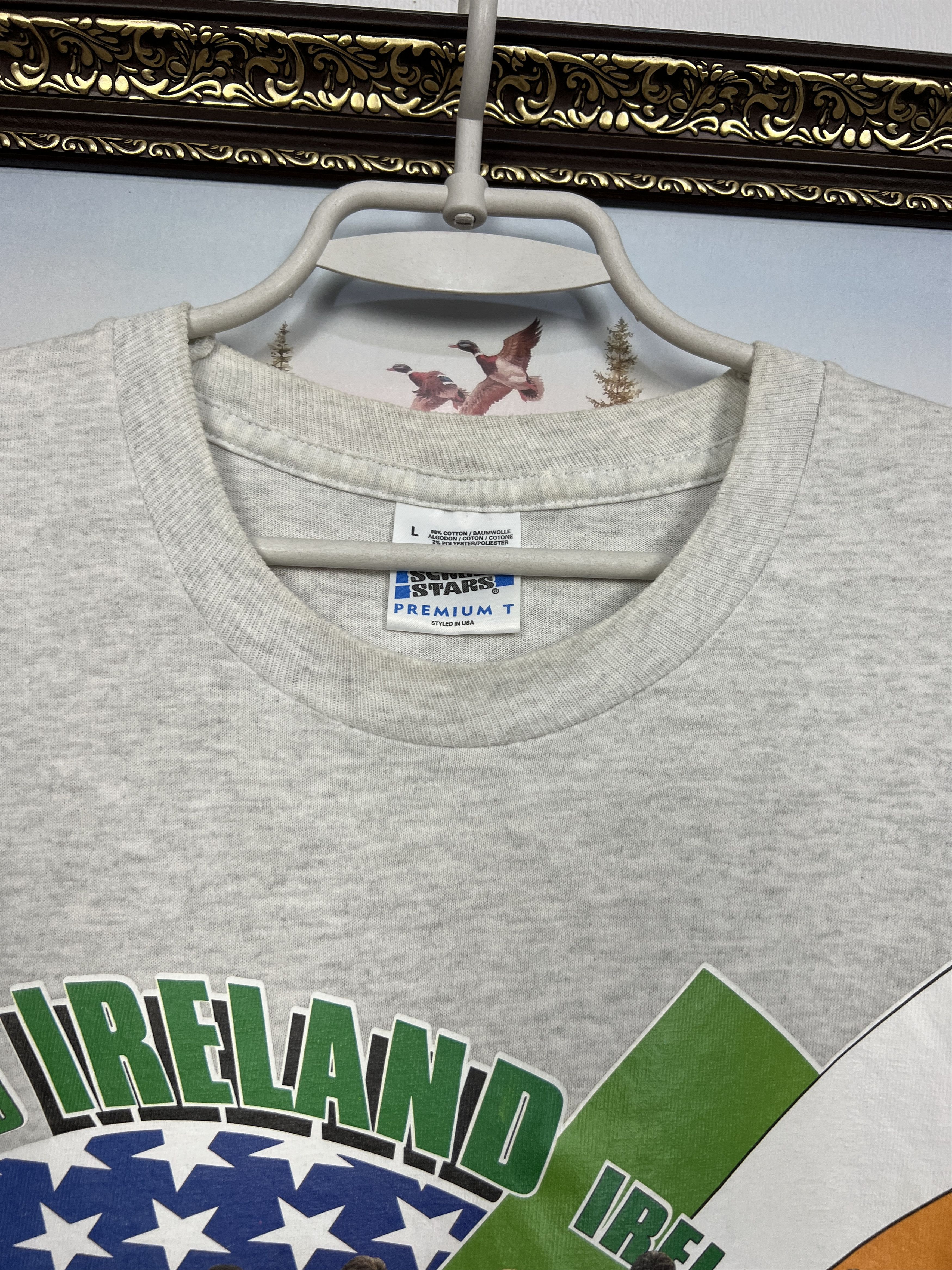 Vintage Ireland World Cup Football Shirt Soccer Jersey Mens Trikot Size US L / EU 52-54 / 3 - 5 Thumbnail