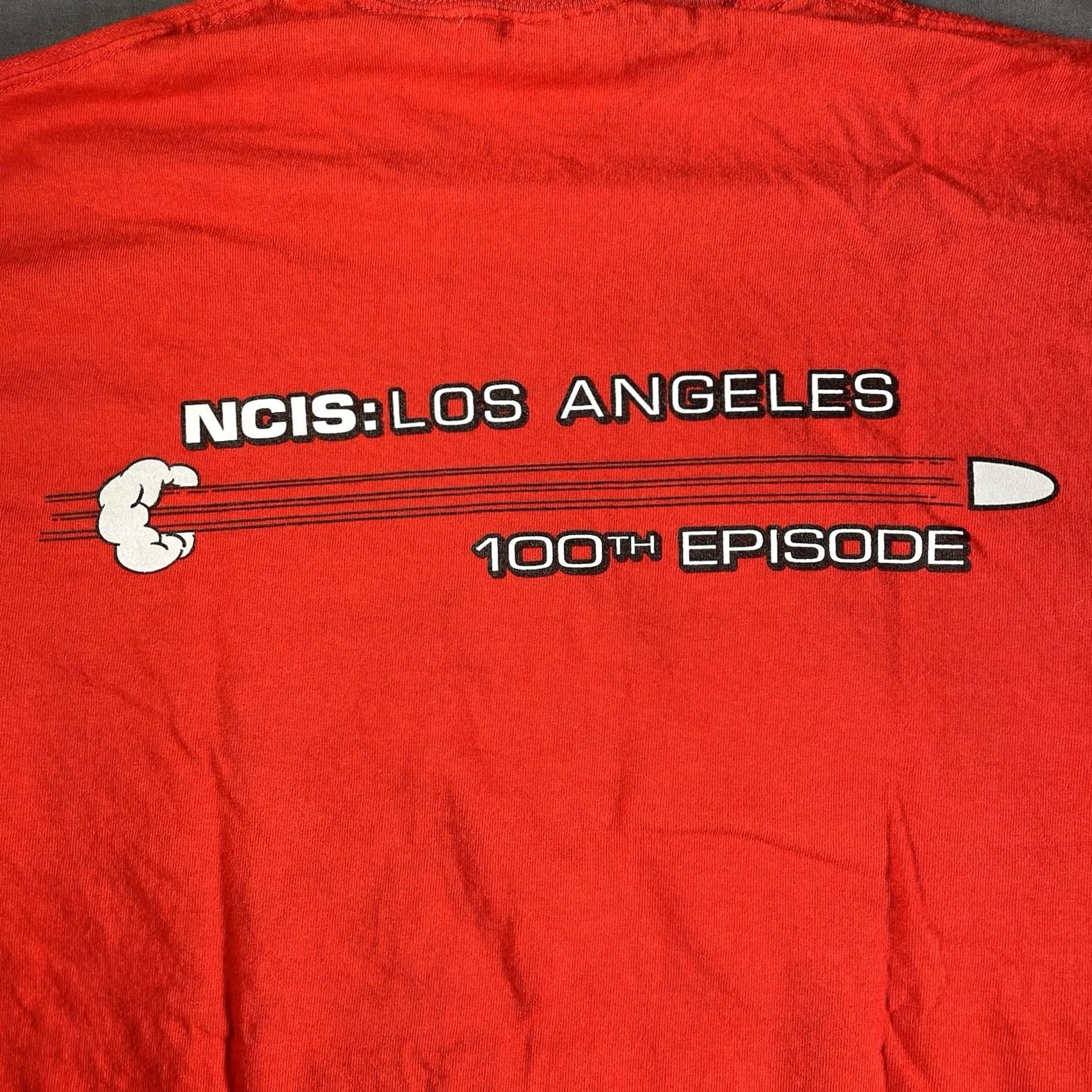 Vintage NCIS Shirt Mens M Red Short Sleeve Cotton Tee 100th Episode Grip Department Crew Employee TV Crew Tee Size US M / EU 48-50 / 2 - 6 Thumbnail