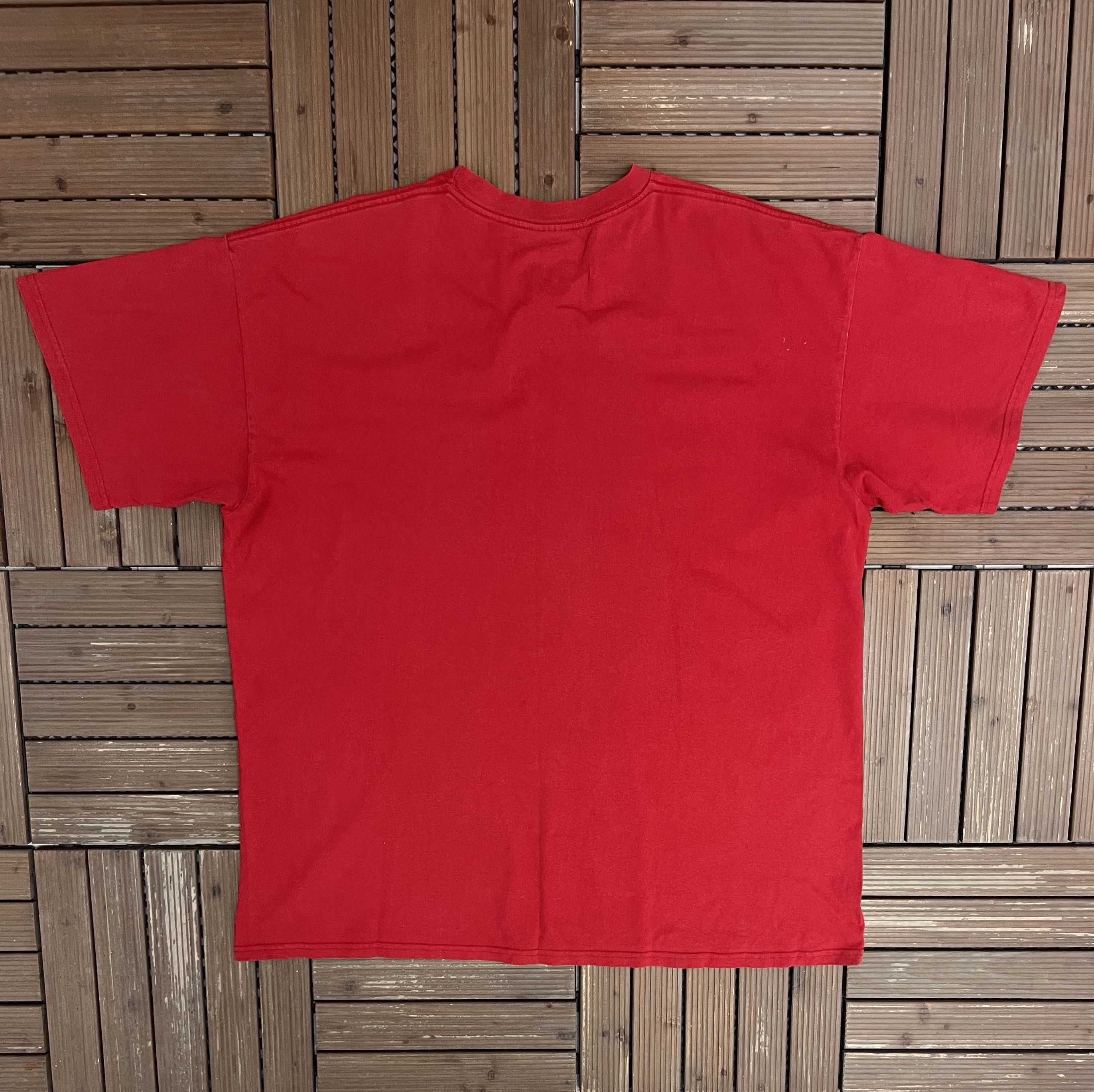 Nike × Vintage Nike Big Swoosh Vintage Red T-Shirt Tee Size US XXL / EU 58 / 5 - 4 Thumbnail