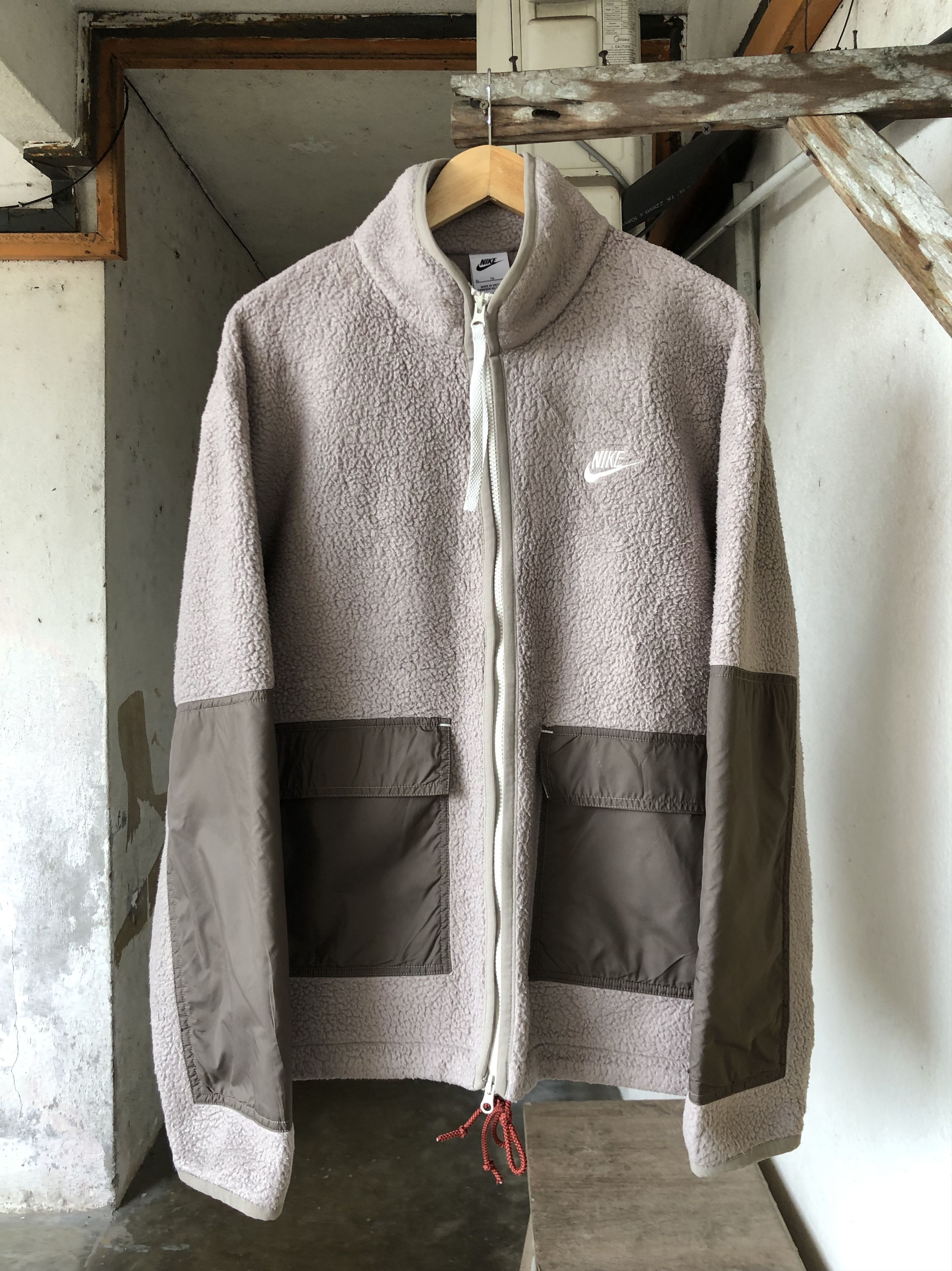 Nike Nike Pinwhell Two Tone Deep Pile Fleece Jacket Size US XL / EU 56 / 4 - 1 Thumbnail