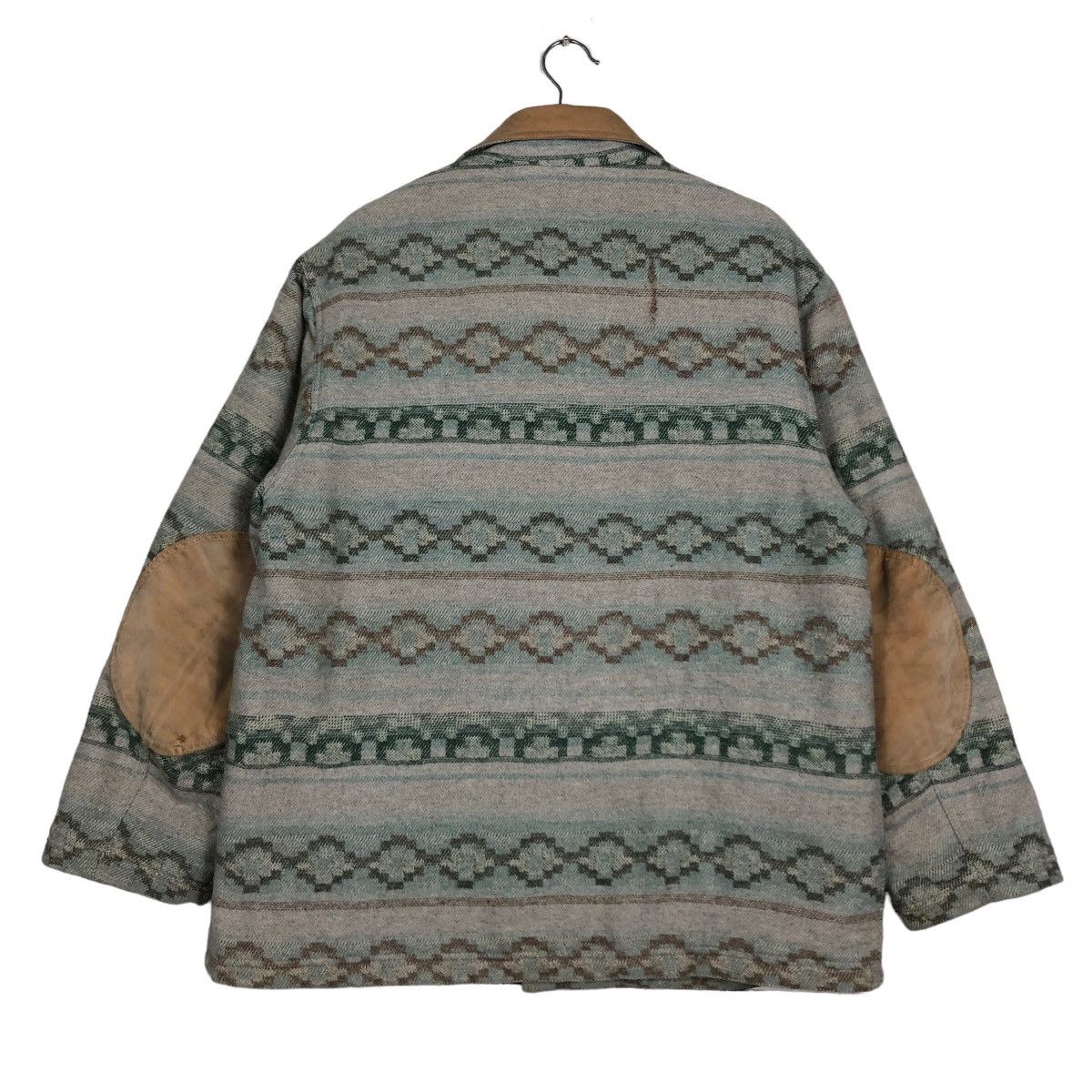 Japanese Brand 🔥90’s Navajo Aztec Wool Chore Jacket Herald Tribune America Size US M / EU 48-50 / 2 - 8 Thumbnail