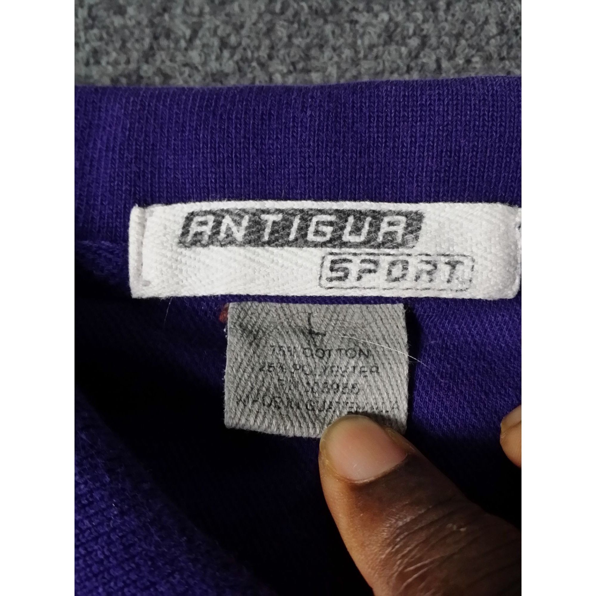 Antigua TCU Horned Frogs Polo Men Sz L Antigua Purple Embroidered Ca Size US L / EU 52-54 / 3 - 6 Thumbnail