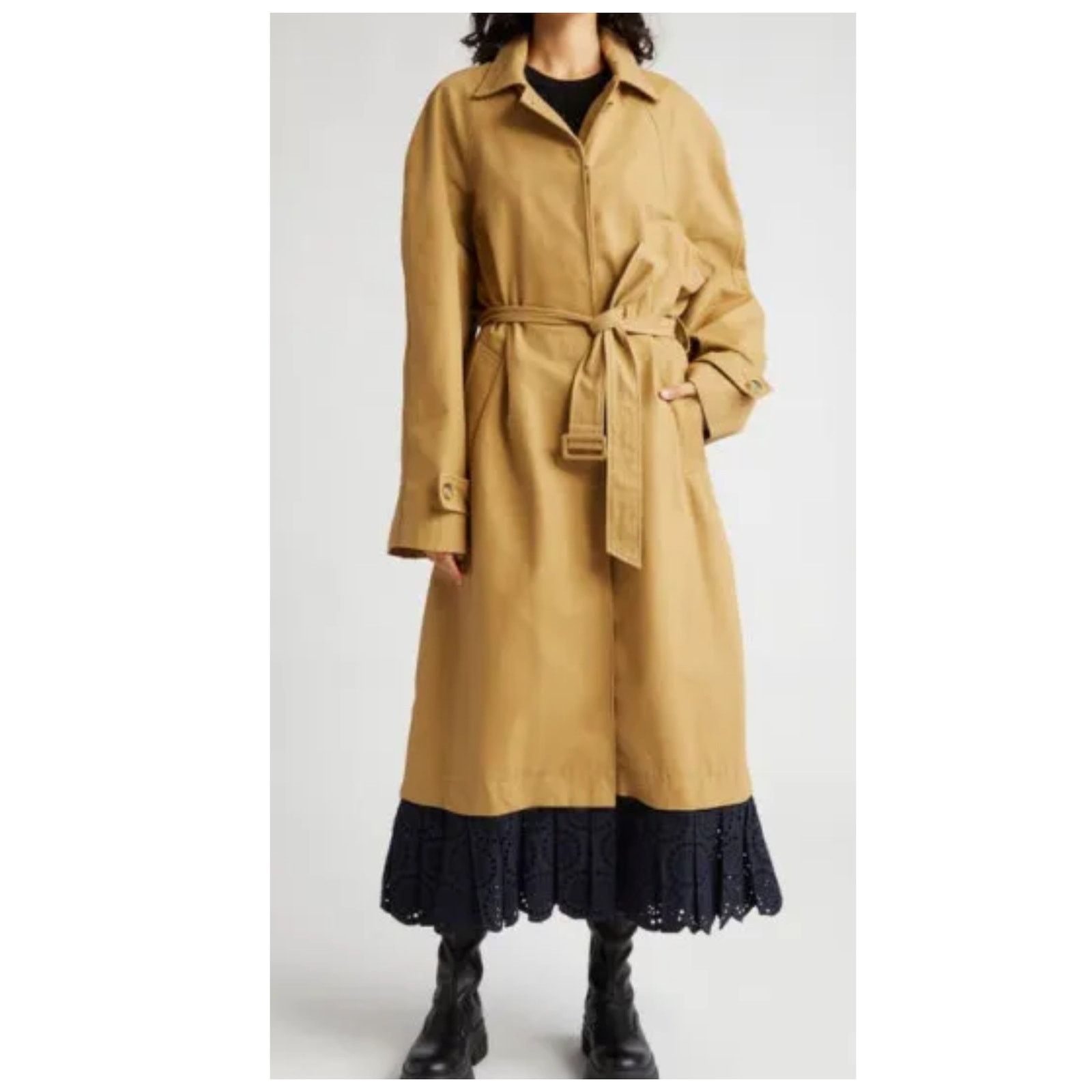 Sea New York Sea NY Maeve Eyelet Long Sleeve Trench Coat Size XL Size XL / US 12-14 / IT 48-50 - 16 Thumbnail