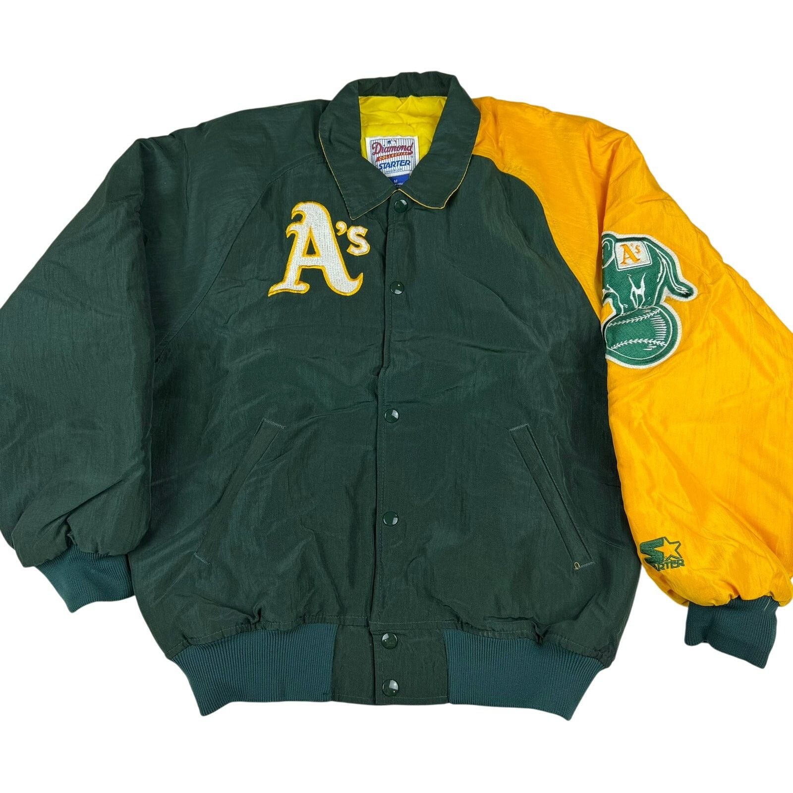 Starter Vintage Oakland A's Starter Jacket - Diamond Collection - M Size US M / EU 48-50 / 2 - 1 Thumbnail
