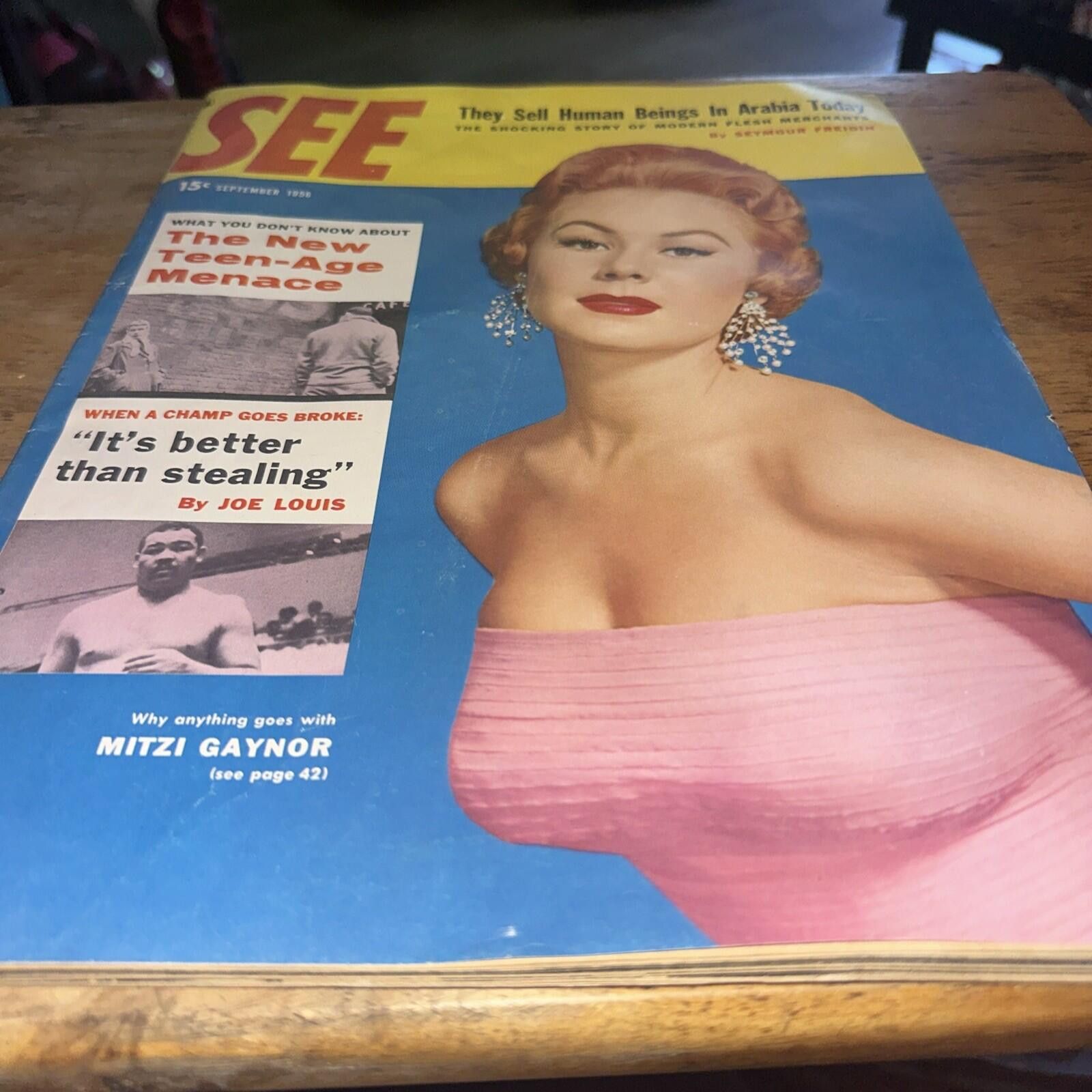 Other 1956 SEPTEMBER SEE MAGAZINE - MITZI GAYNOR COVER - ST 4893 Size ONE SIZE - 9 Thumbnail