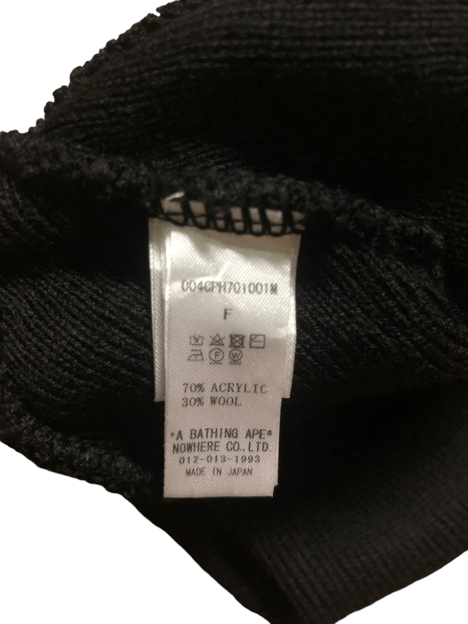Bape Bape Crossbones Logo Beanie Knit Size ONE SIZE - 5 Thumbnail