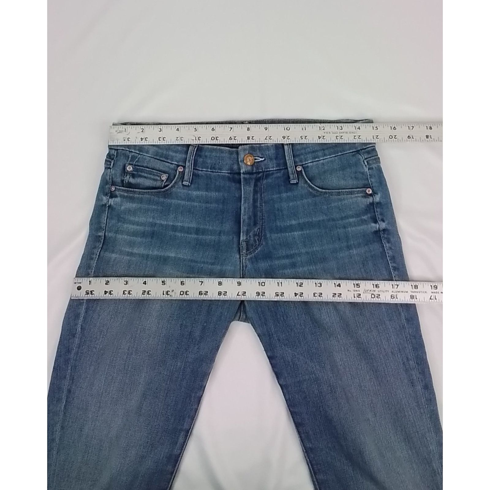 MOTHER Mother Denim Jeans The Looker Women's 28 Skinny Light Wash Size 28" / US 6 / IT 42 - 11 Thumbnail