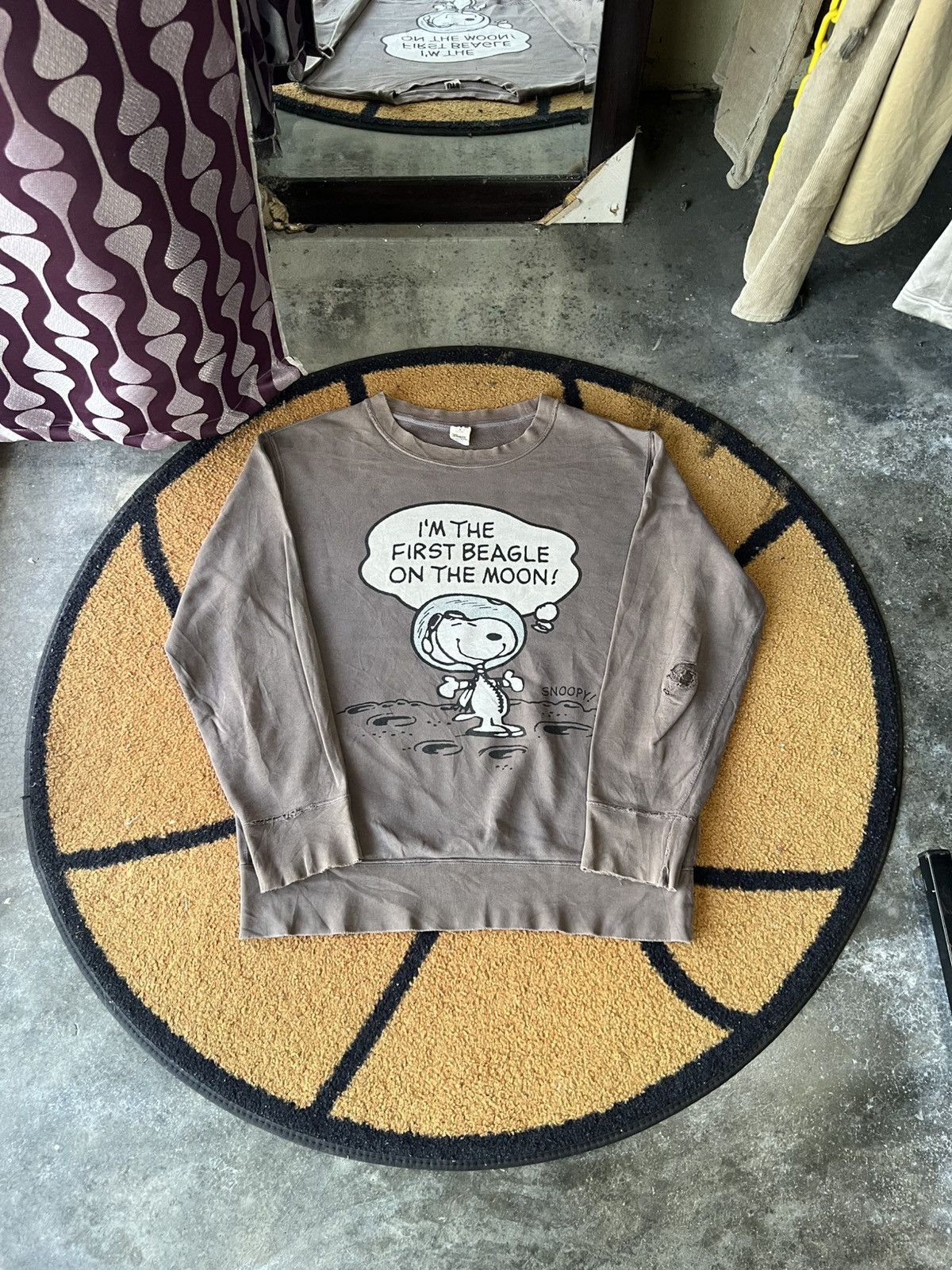 🔥Distressed Uniqlo x Peanuts Crewneck Sweatshirt