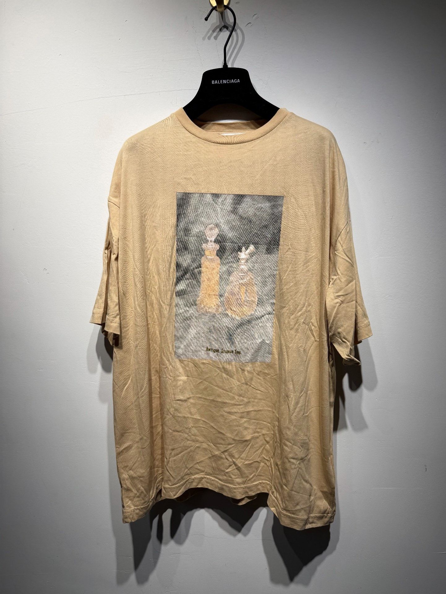 Acne Studios Acne Studios Printed Graphic Beige T-Shirt S Men Size US S / EU 44-46 / 1 - 1 Thumbnail