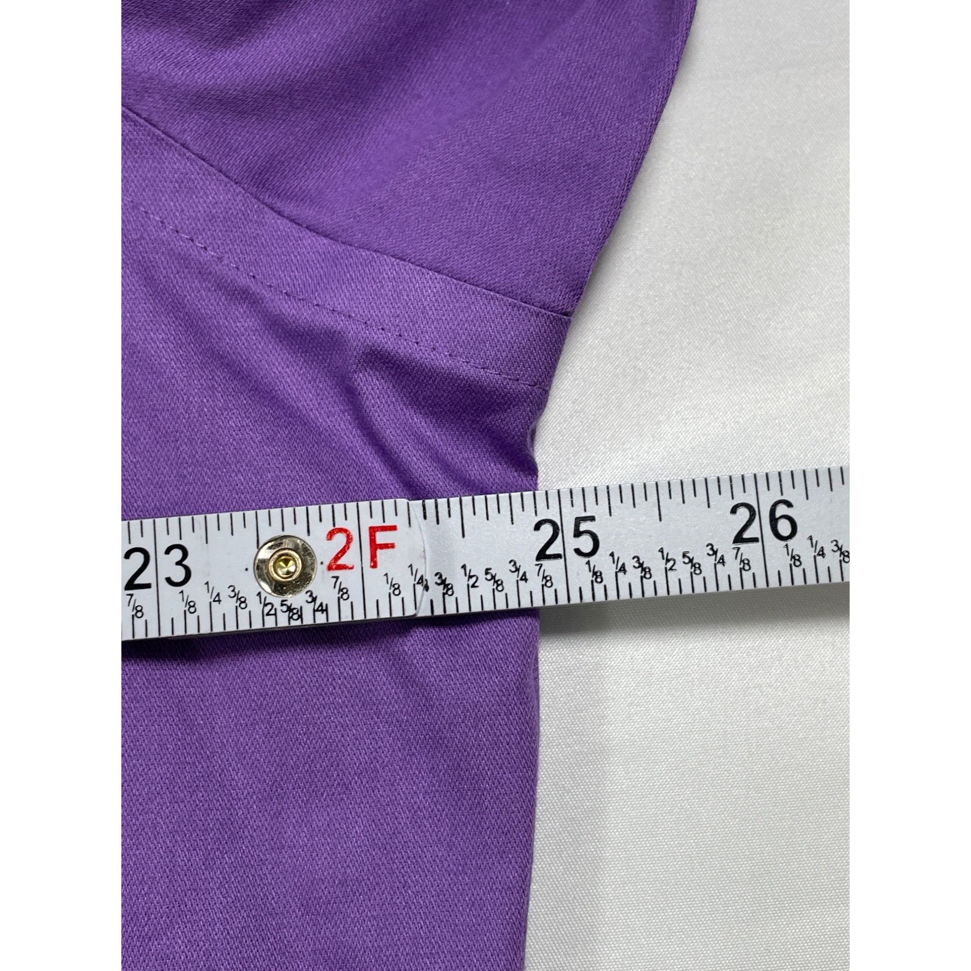Van Heusen Van Heusen SKU 7587 Mens Purple Long Sleeve Button Down Shir Size US XL / EU 56 / 4 - 4 Thumbnail