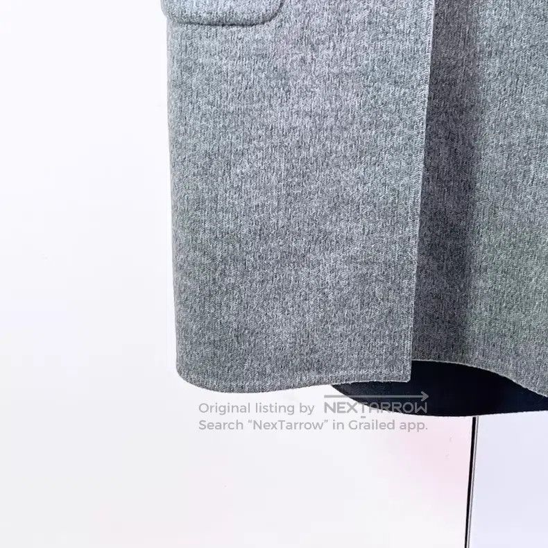 Hermes Hermes Gray single-breasted long-sleeve coat Size XXS / US 00 / IT 34 - 6 Thumbnail