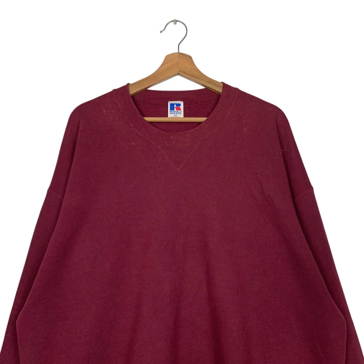 Japanese Brand Vintage 90's RUSSELL Plain Crewneck Sweatshirt #2943-C133 Size US XXL / EU 58 / 5 - 2 Thumbnail