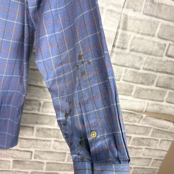 Orvis Orvis Button-Down Shirt Blue Long Sleeve Plaid Chest Pocket Medium STAINED Size US M / EU 48-50 / 2 - 5 Thumbnail