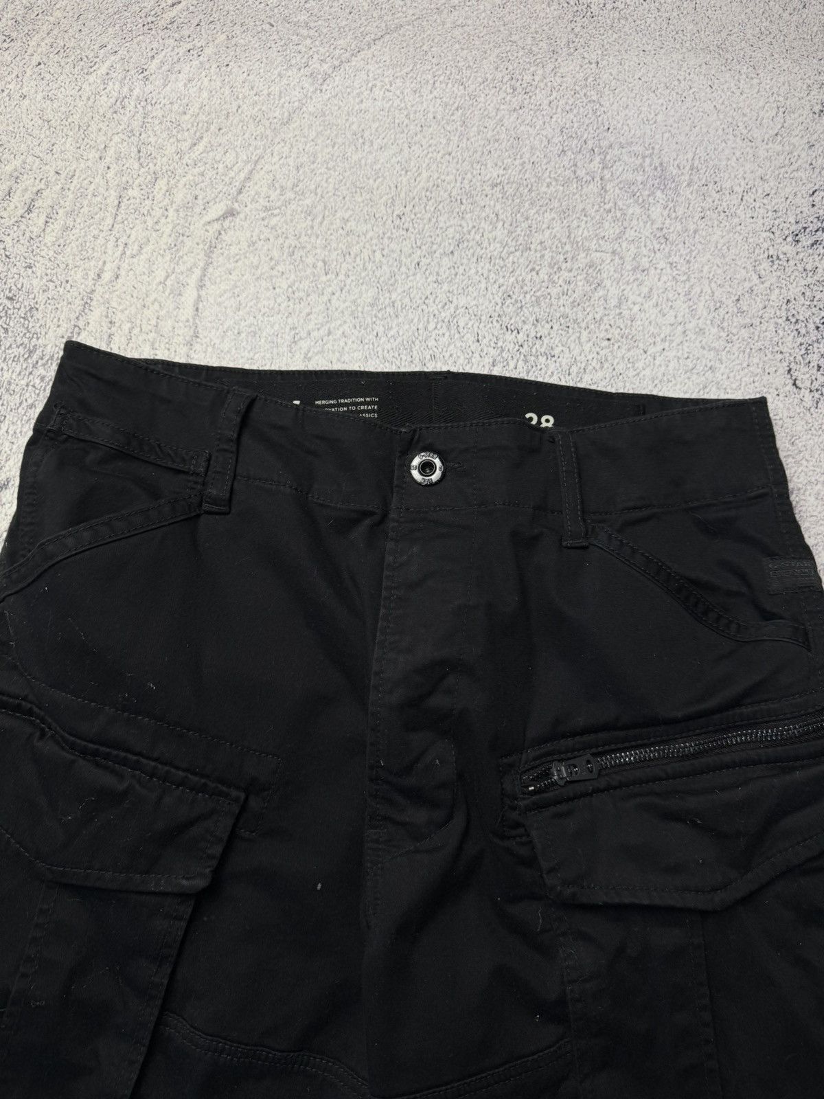 G-Star Mens Vintage G Star Raw Cargo Shorts rare army Y2K Size US 28 / EU 44 - 5 Thumbnail