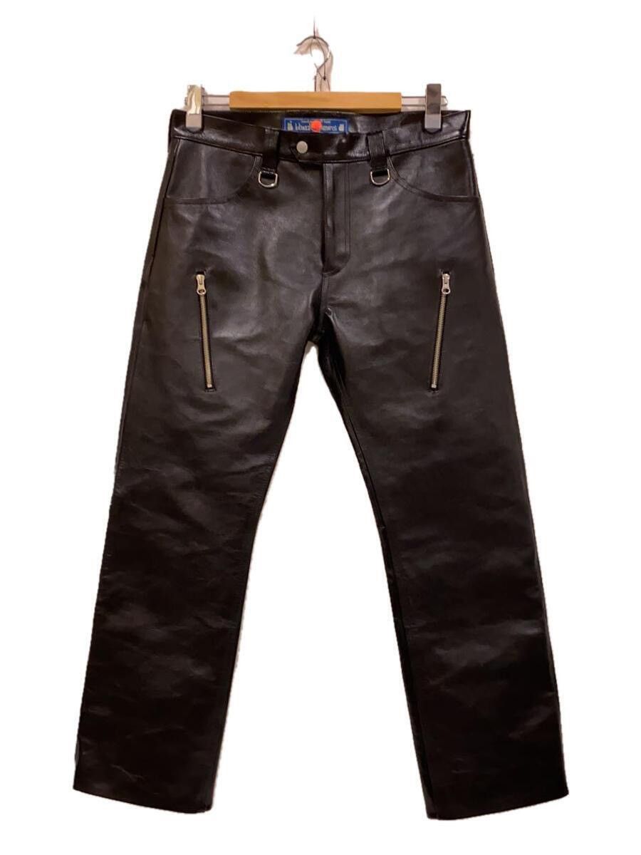 Blackmeans Leather Zip Trousers Size US 32 / EU 48 - 2 Thumbnail