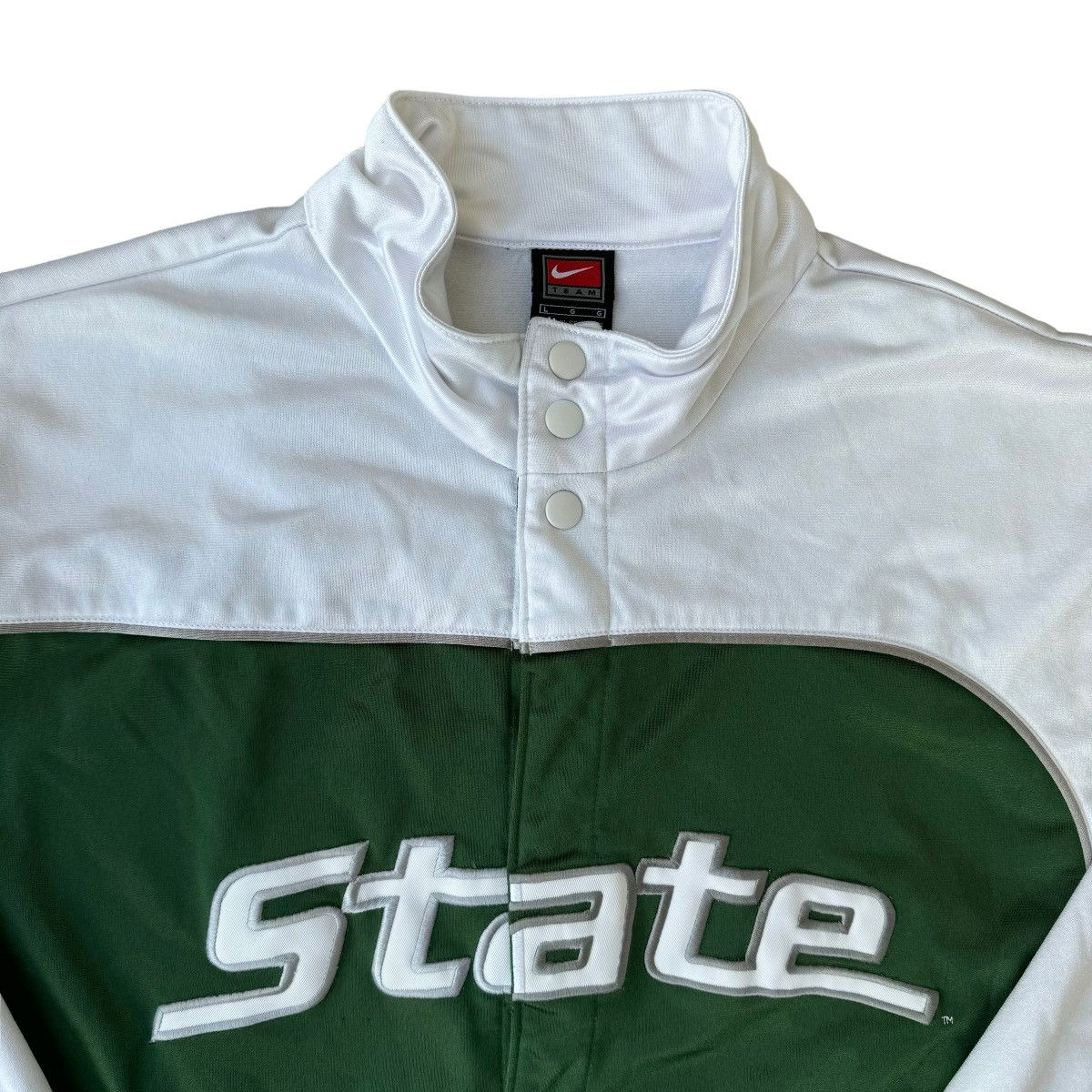 Nike × Vintage NIKE Michigan State University Spartans Vintage Jacket Y2K Size US L / EU 52-54 / 3 - 3 Thumbnail