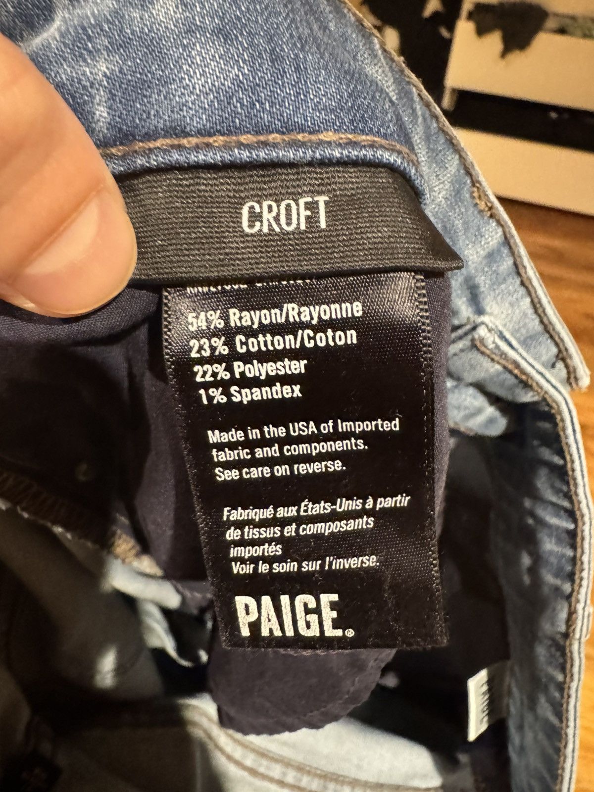 Paige Paige Croft Jeans Size US 31 - 4 Thumbnail