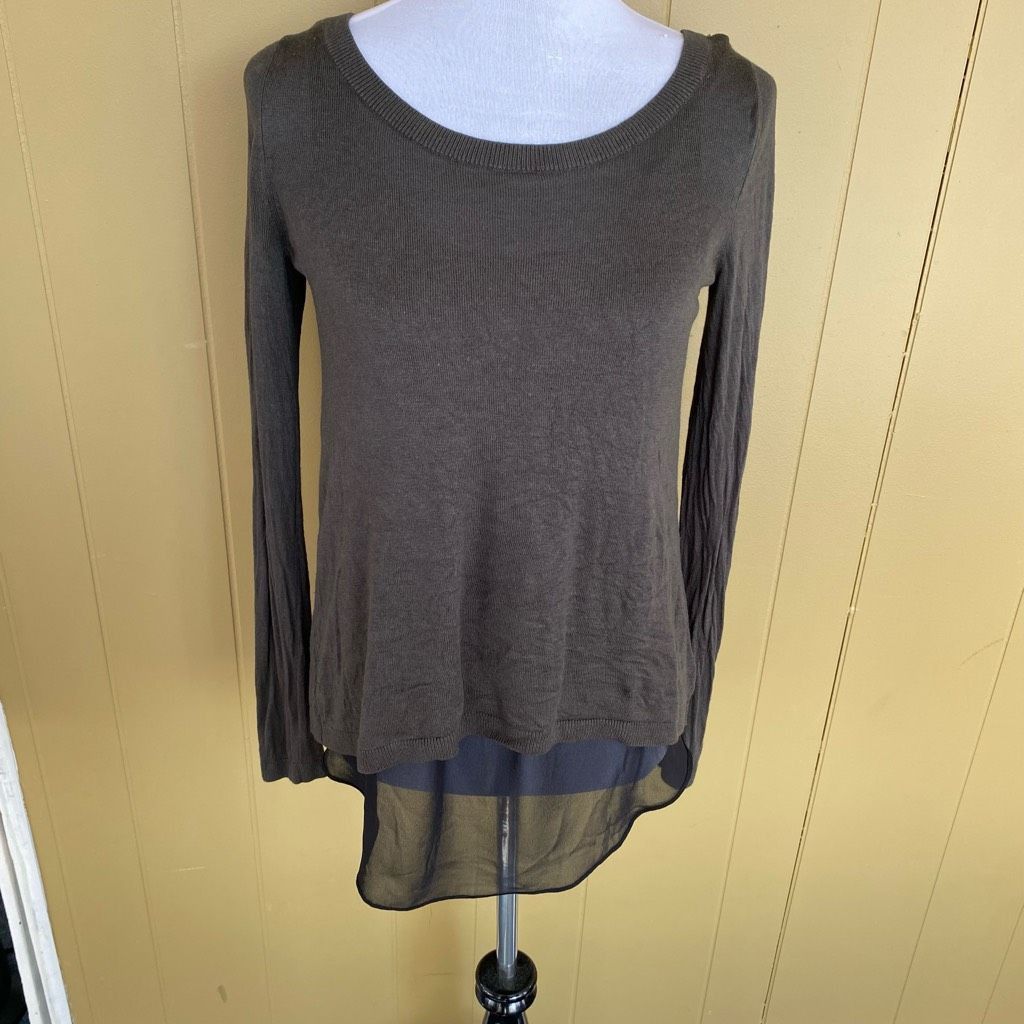 Express Express women M scoopneck Longsleeve lightweight sweater w/s Size M / US 6-8 / IT 42-44 - 1 Thumbnail