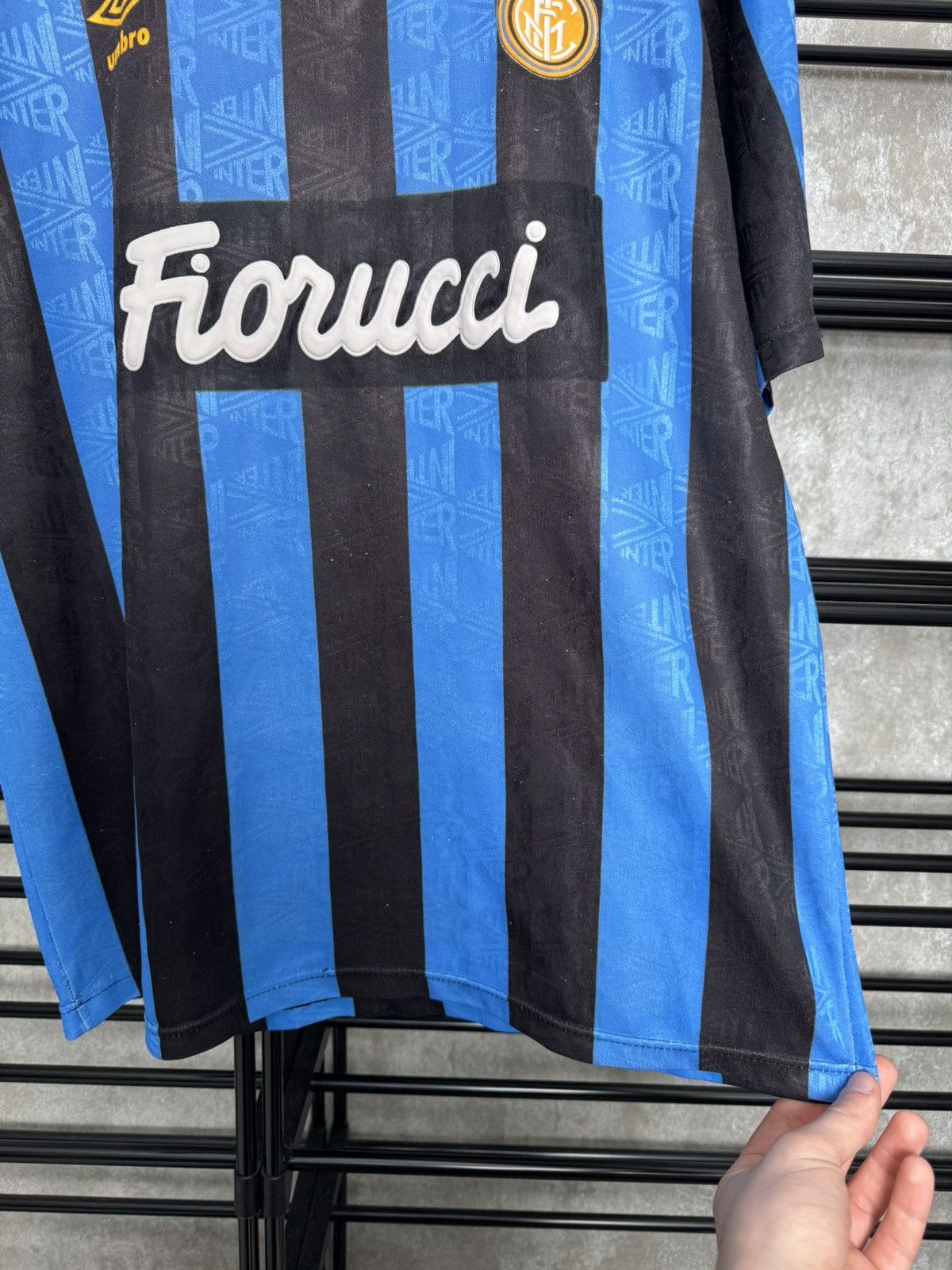 Umbro Vintage Inter Milan 1992-94 Home Umbro Jersey Shirt Size US L / EU 52-54 / 3 - 8 Thumbnail
