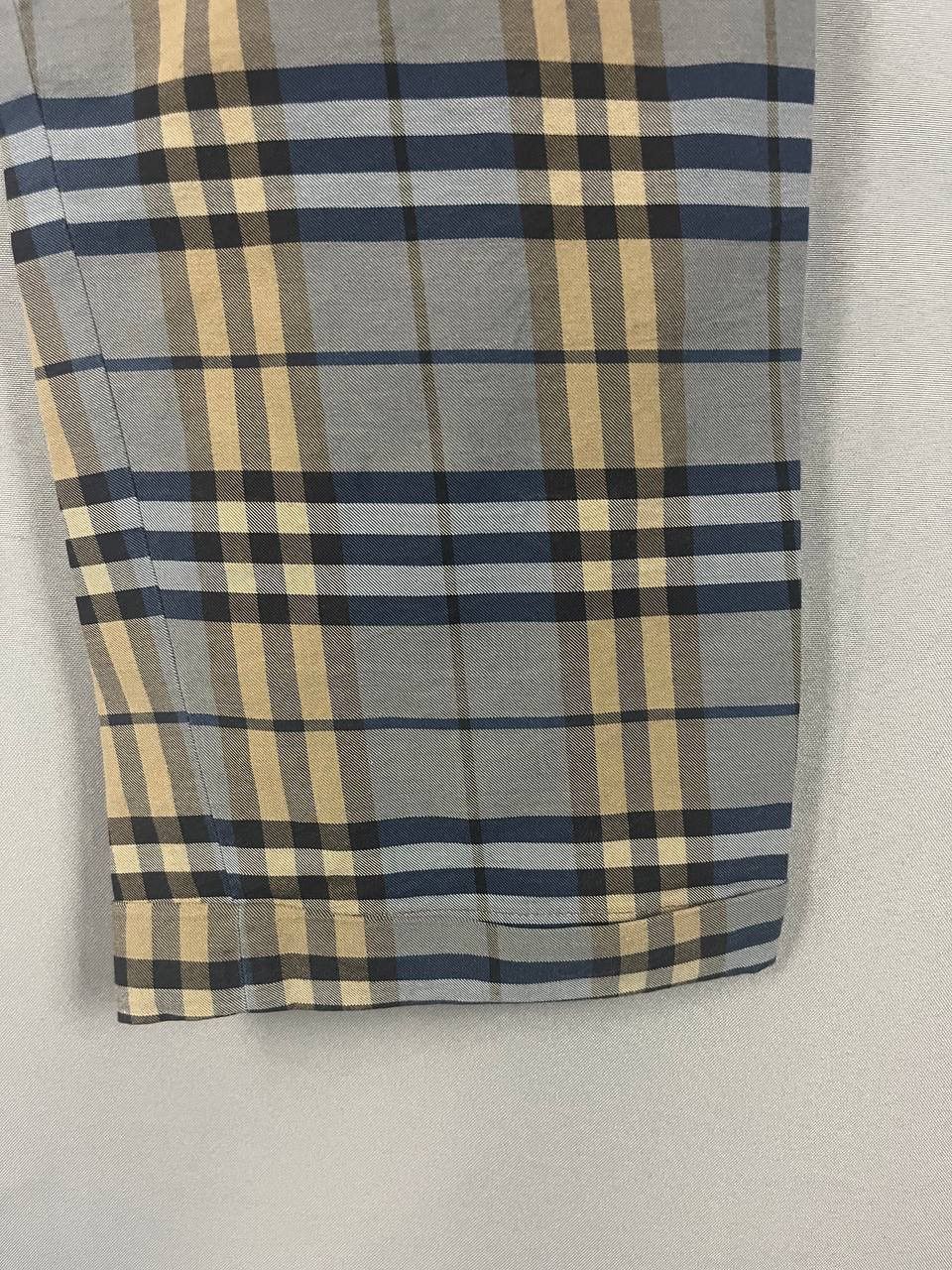 Burberry Burberry Nova Check Pants Blue Classic Size US 34 / EU 50 - 9 Thumbnail