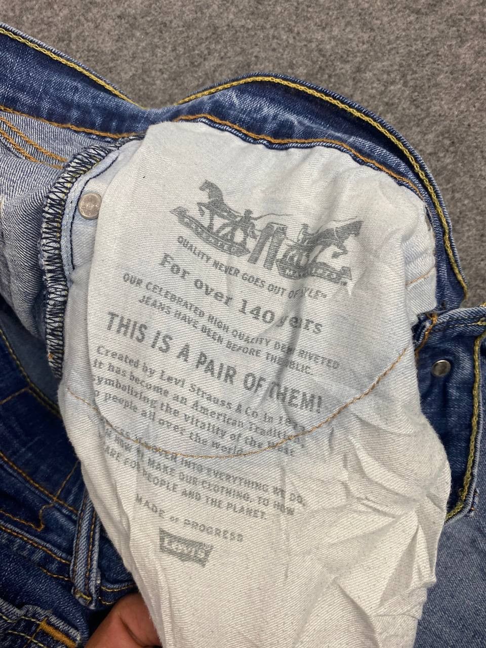Levi's levis 514 distressed denim nice design Size US 34 / EU 50 - 11 Thumbnail