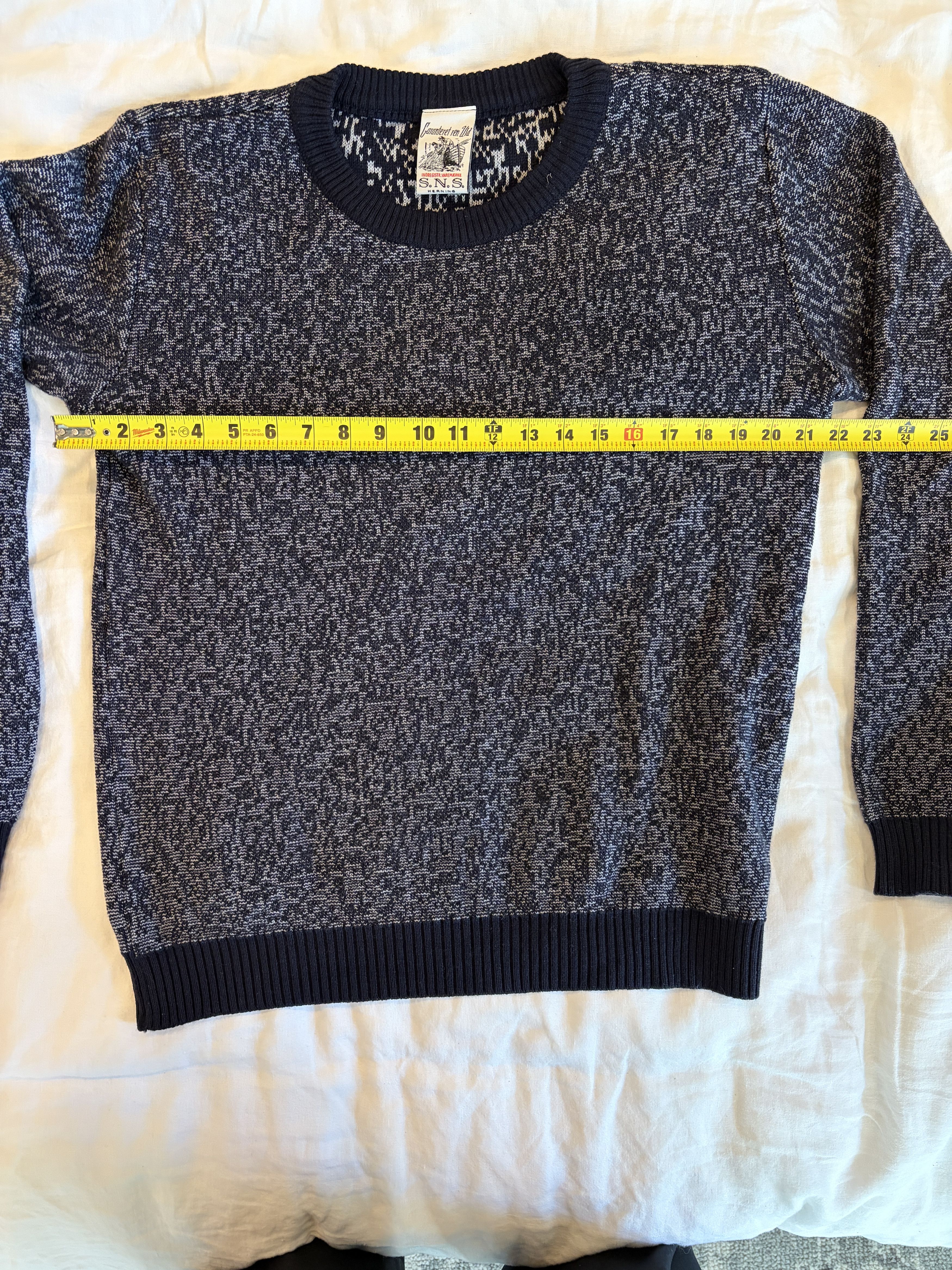 S.N.S. Herning S.N.S. Herning 100% Merino Wool - Blue Melange - XL Size US XL / EU 56 / 4 - 4 Thumbnail