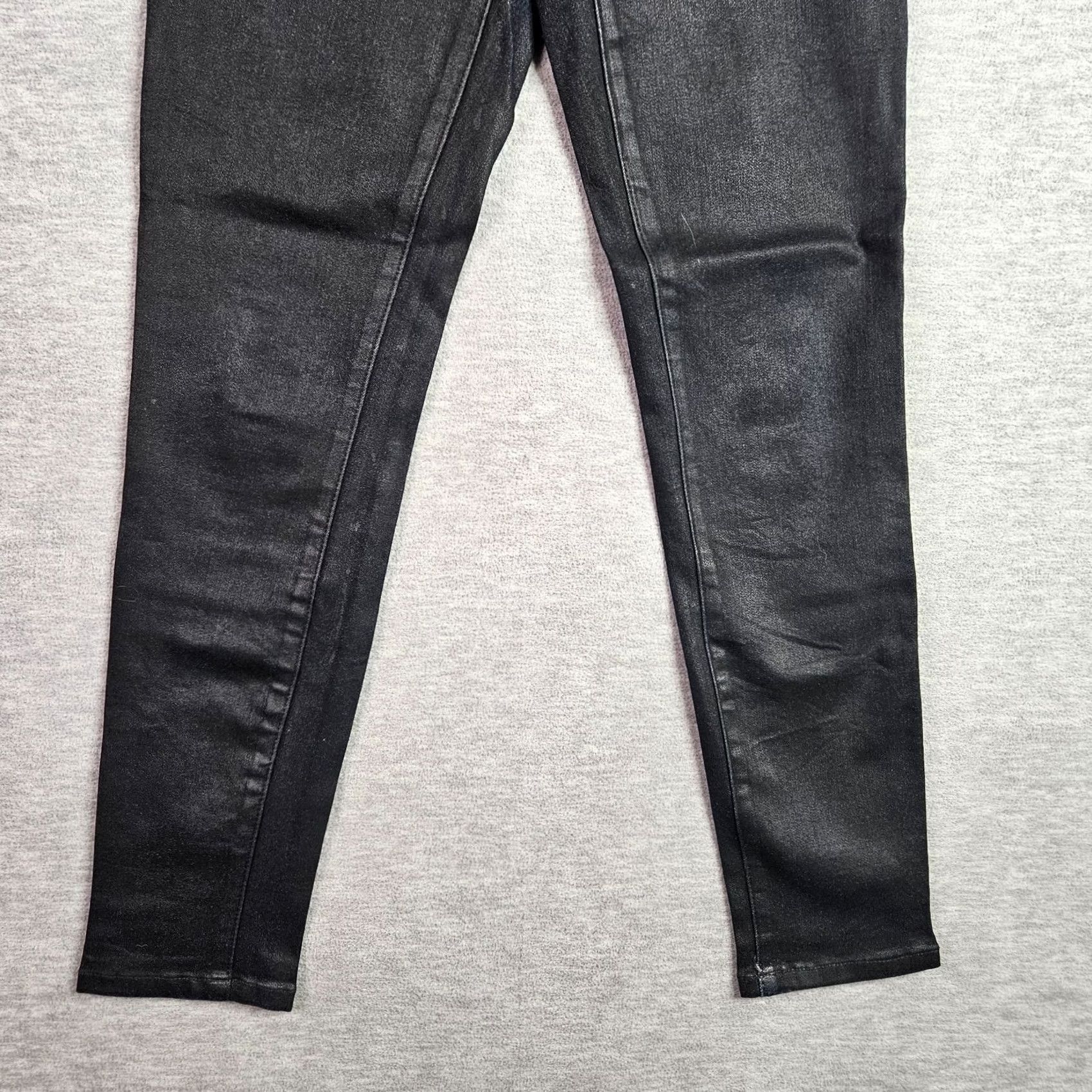 Vintage Henry & Belle Jeans Women Black Low Rise Skinny Size 28 Denim 5-Pocket Regular Rise Slim Fit Belted Stretch Machine Washable Vintage: No Size 28" / US 6 / IT 42 - 3 Thumbnail