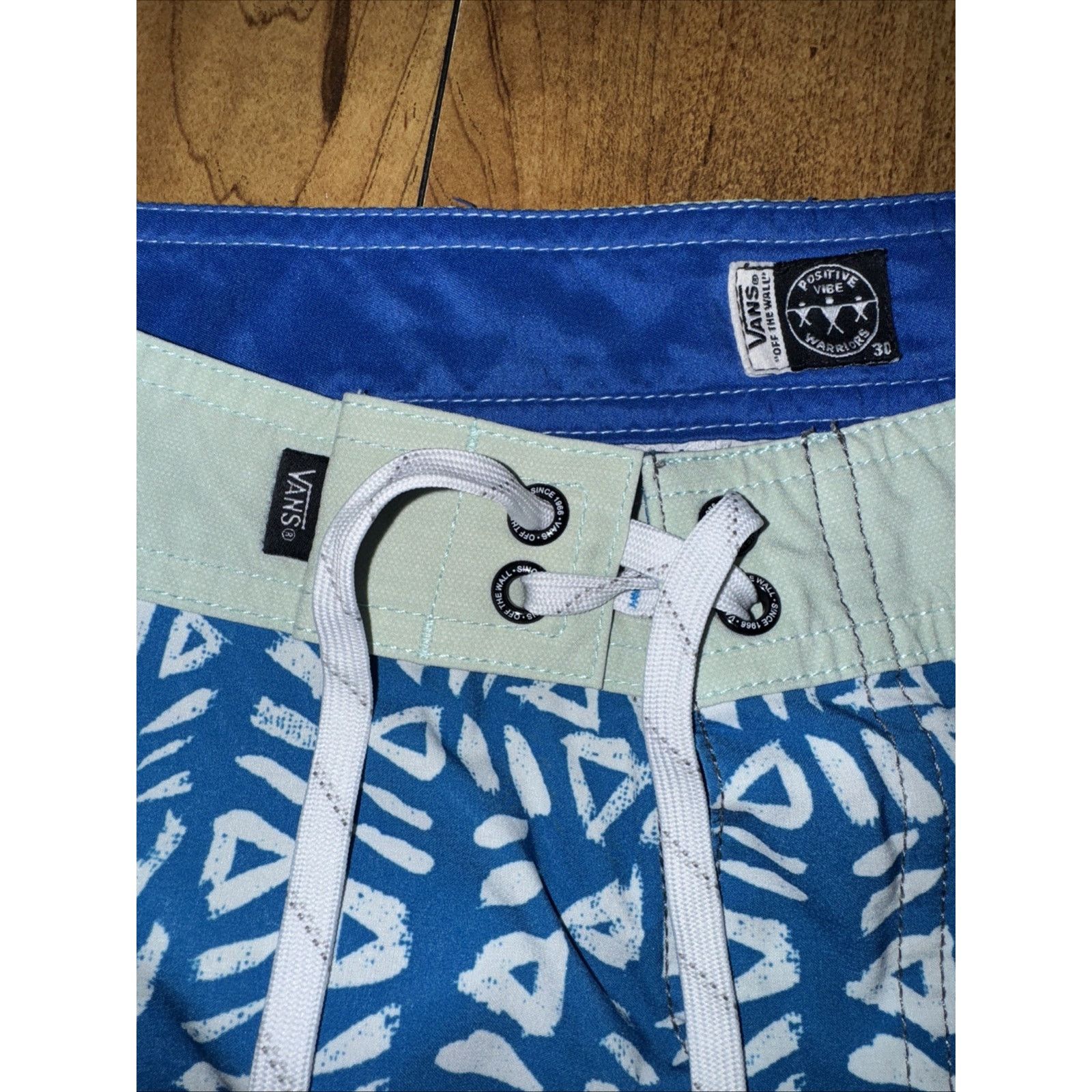 Vans Vans Board Shorts Swim Trunks Size 30 Blue Size US 30 / EU 46 - 4 Thumbnail