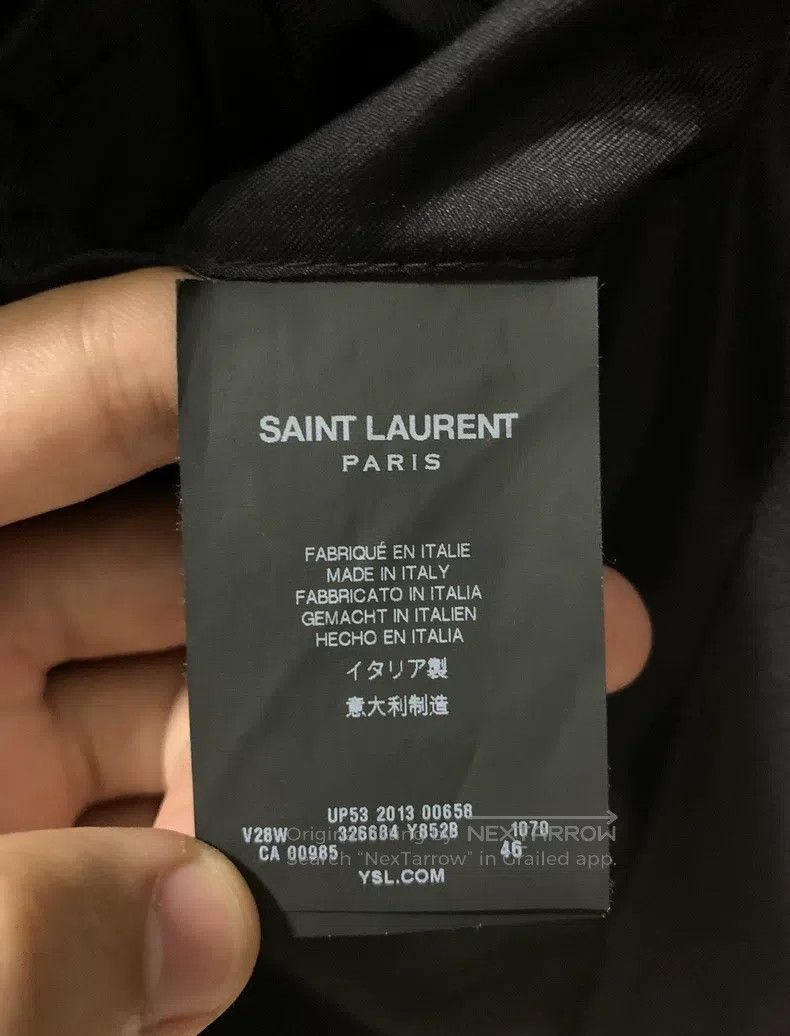 Saint Laurent Paris Saint Laurent Paris Original black silver striped notched Size US S / EU 44-46 / 1 - 4 Thumbnail