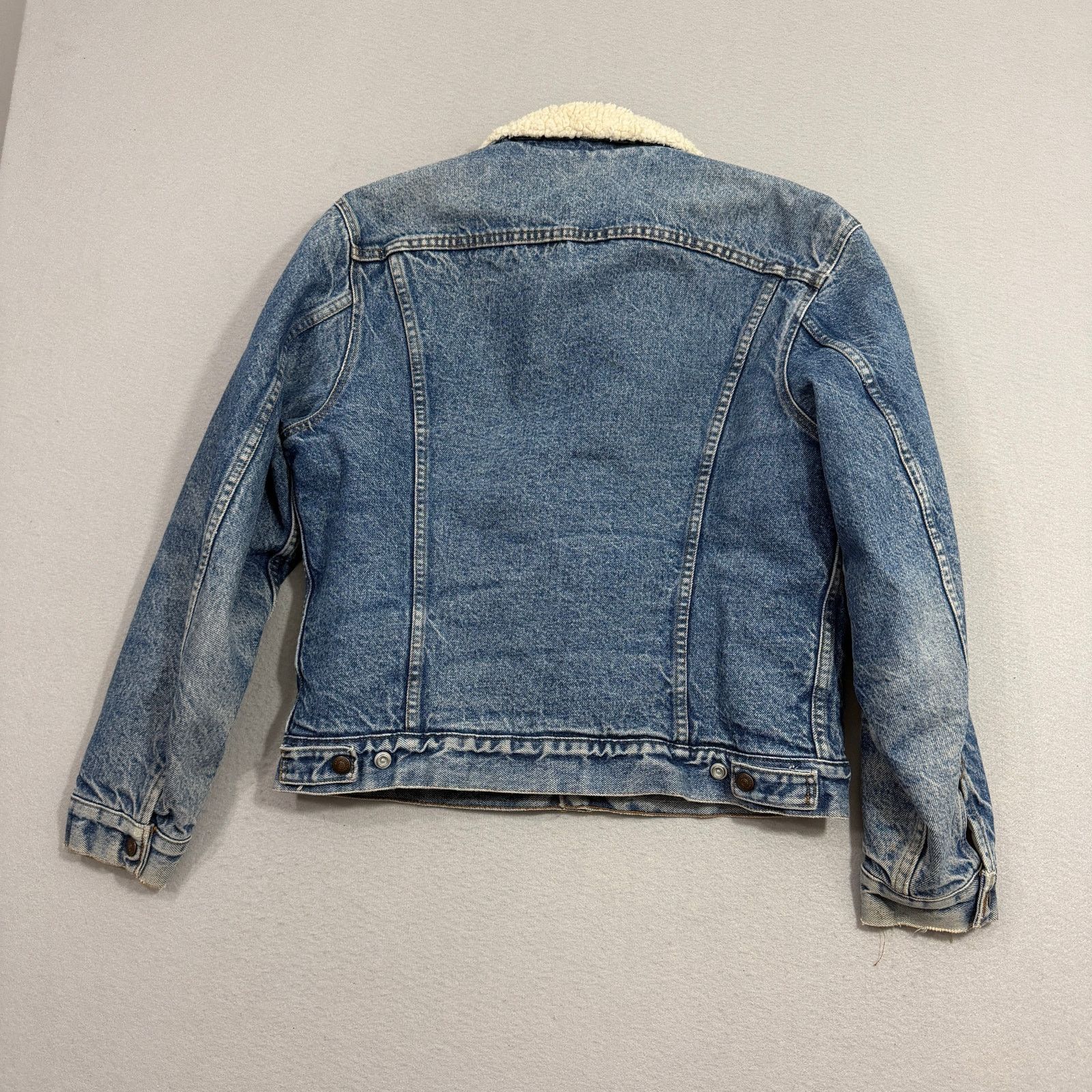 Levi's Vintage Levis Sherpa-Lined Denim Trucker Jacket 40R Blue Size US M / EU 48-50 / 2 - 11 Thumbnail