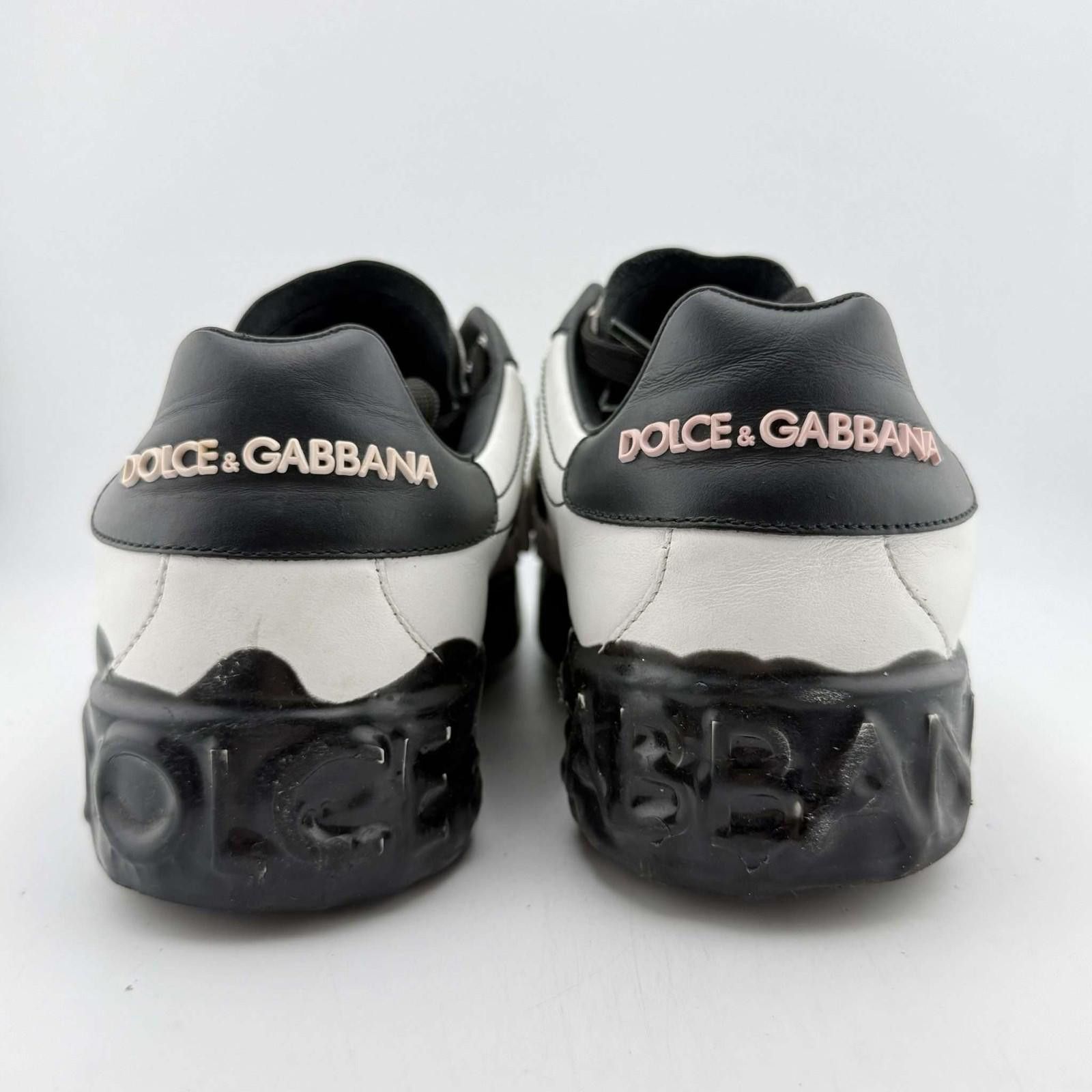 Dolce & Gabbana Dolce & Gabbana White and Black Sneakers 7UK Used with Box Size US 8 / EU 41 - 5 Thumbnail