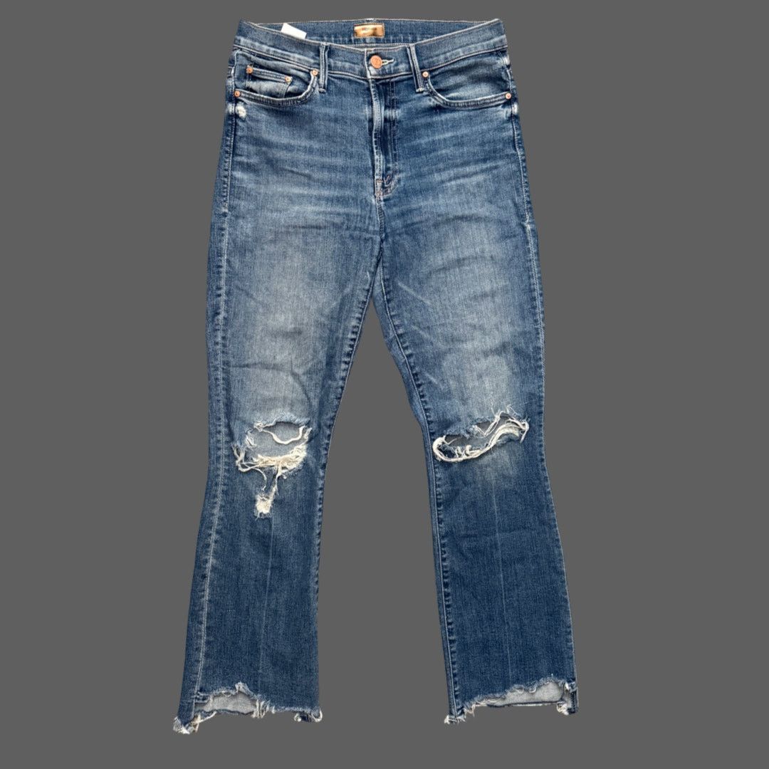 MOTHER Mother Insider Crop Step Fray Jeans Dancing on Coals 27 Size 27" / US 4 / IT 40 - 1 Thumbnail