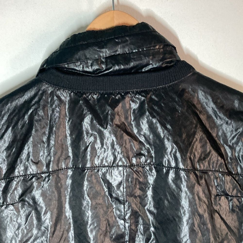Kai Aakmann Kai Aakmann Womens M Black Zip Front Jacket With Stow Away H Size M / US 6-8 / IT 42-44 - 7 Thumbnail