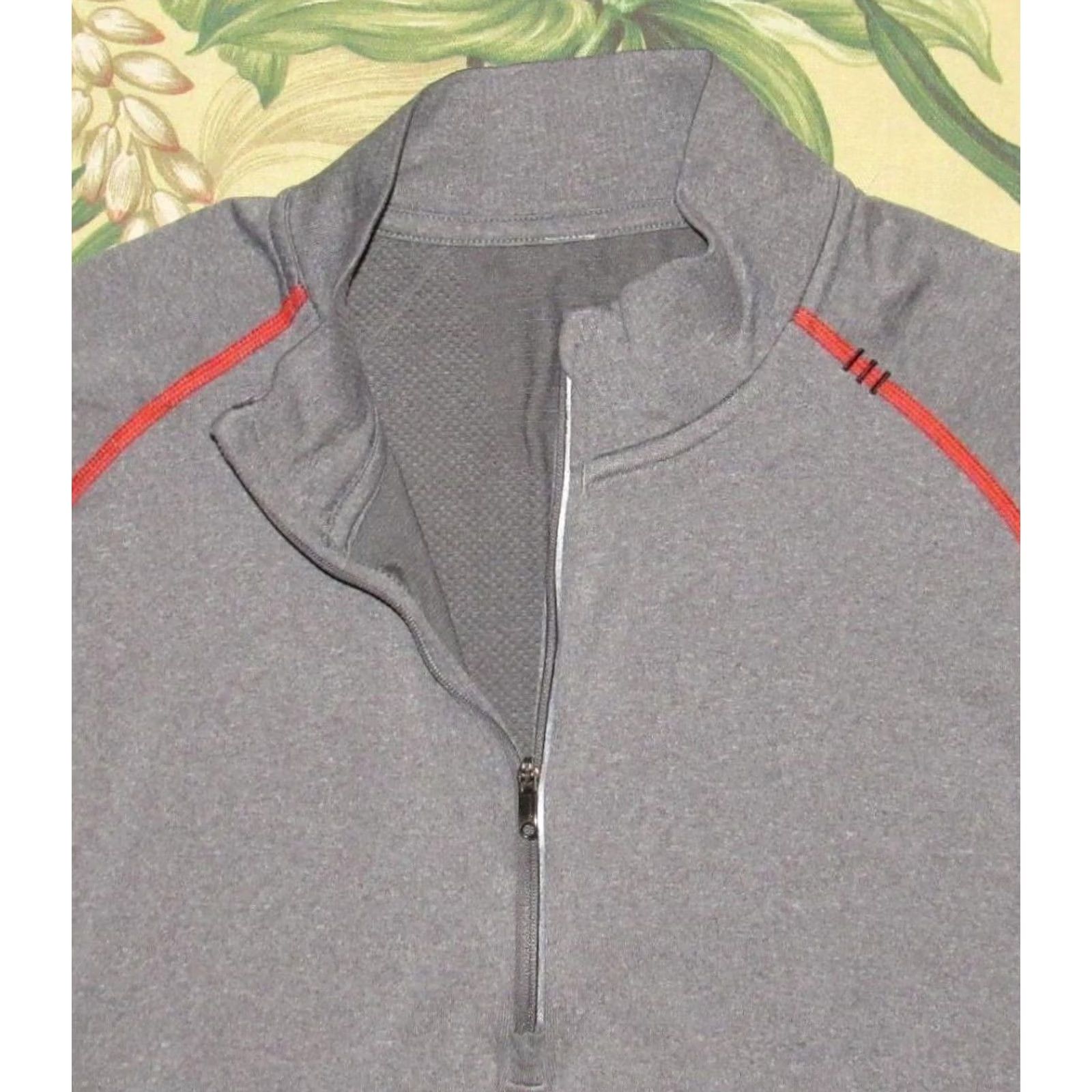 Lululemon LULULEMON Grey 1/4 Zip Long Sleeve Tech Shirt Medium Mens Size US M / EU 48-50 / 2 - 2 Thumbnail