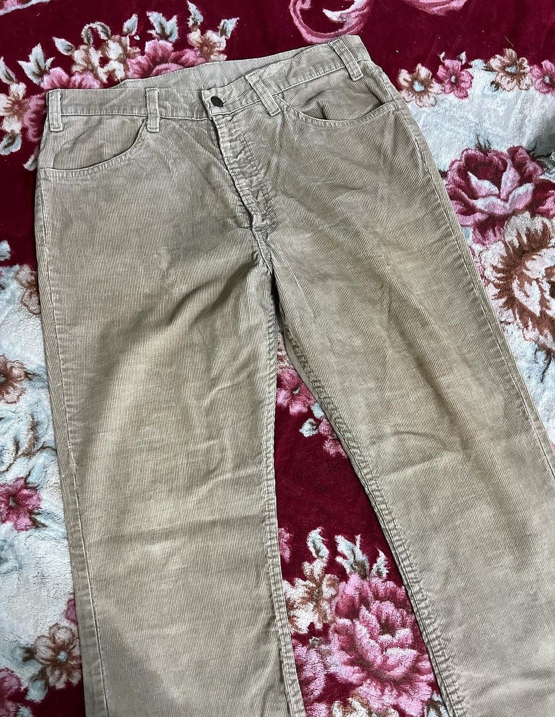 Levi's × Vintage Vintage 1970’s Levis 646 Corduroy Pants Top Button 29 Size US 32 / EU 48 - 9 Thumbnail