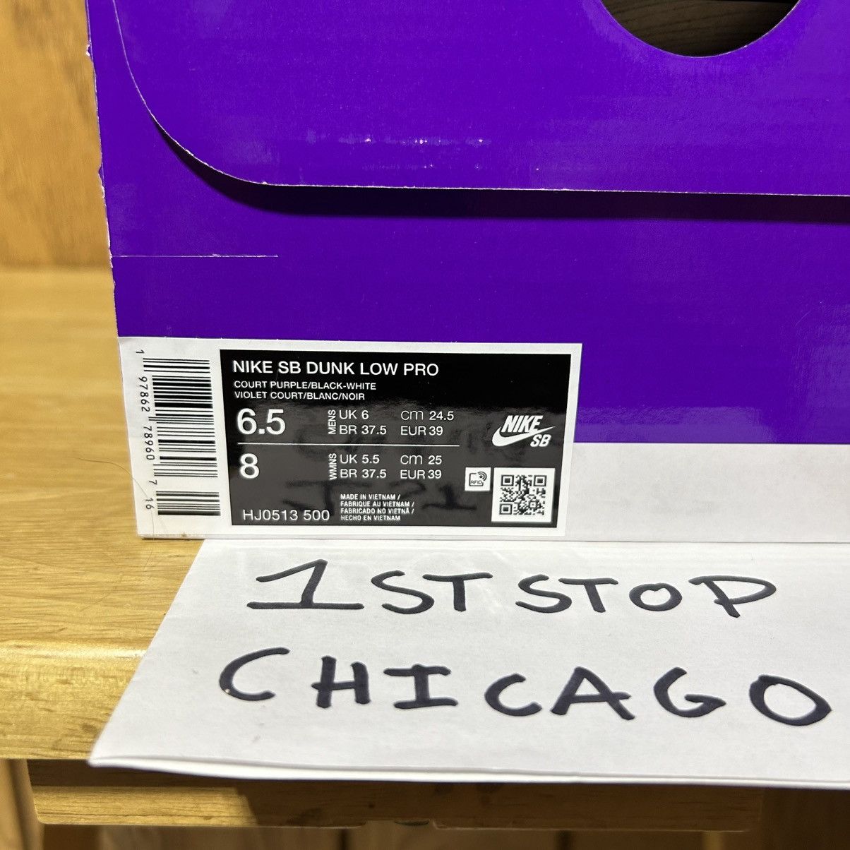 Nike SB Hayley Wilson Nike SB Dunk Low Men’s 6.5 Purple HJ0513-500 Size US 6.5 / EU 39-40 - 8 Thumbnail